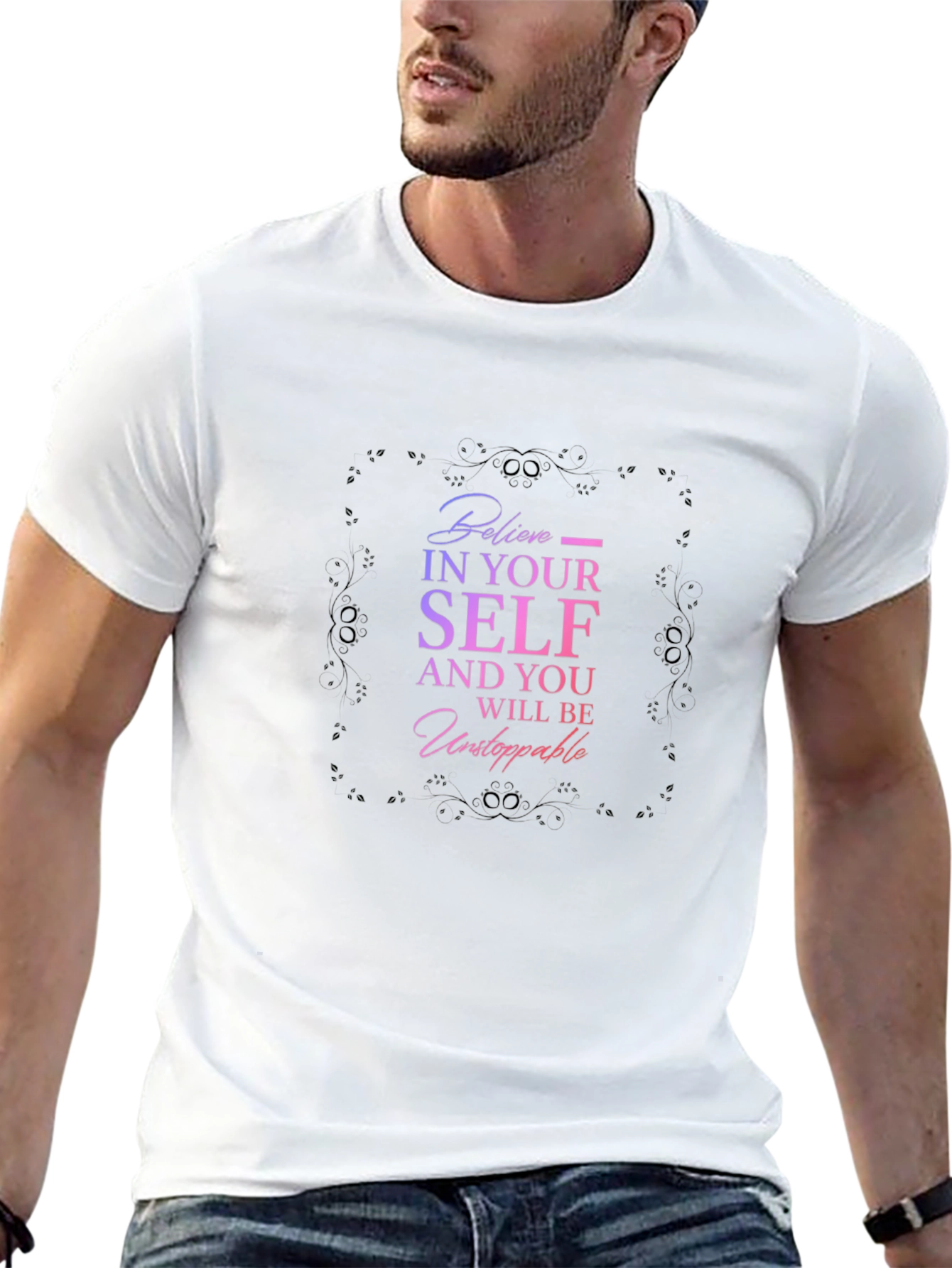 Believe In Yourself Graphic Tee - Motivational Shirt