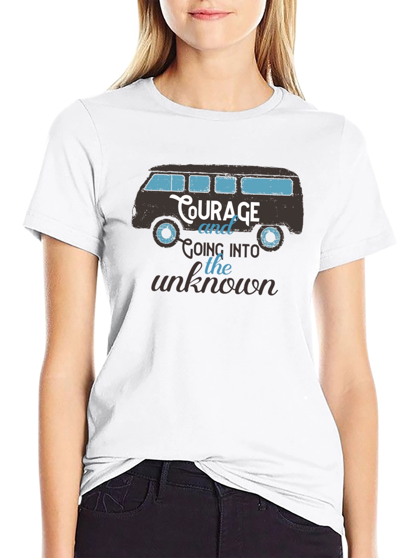 Courage Van Graphic Tee - Black