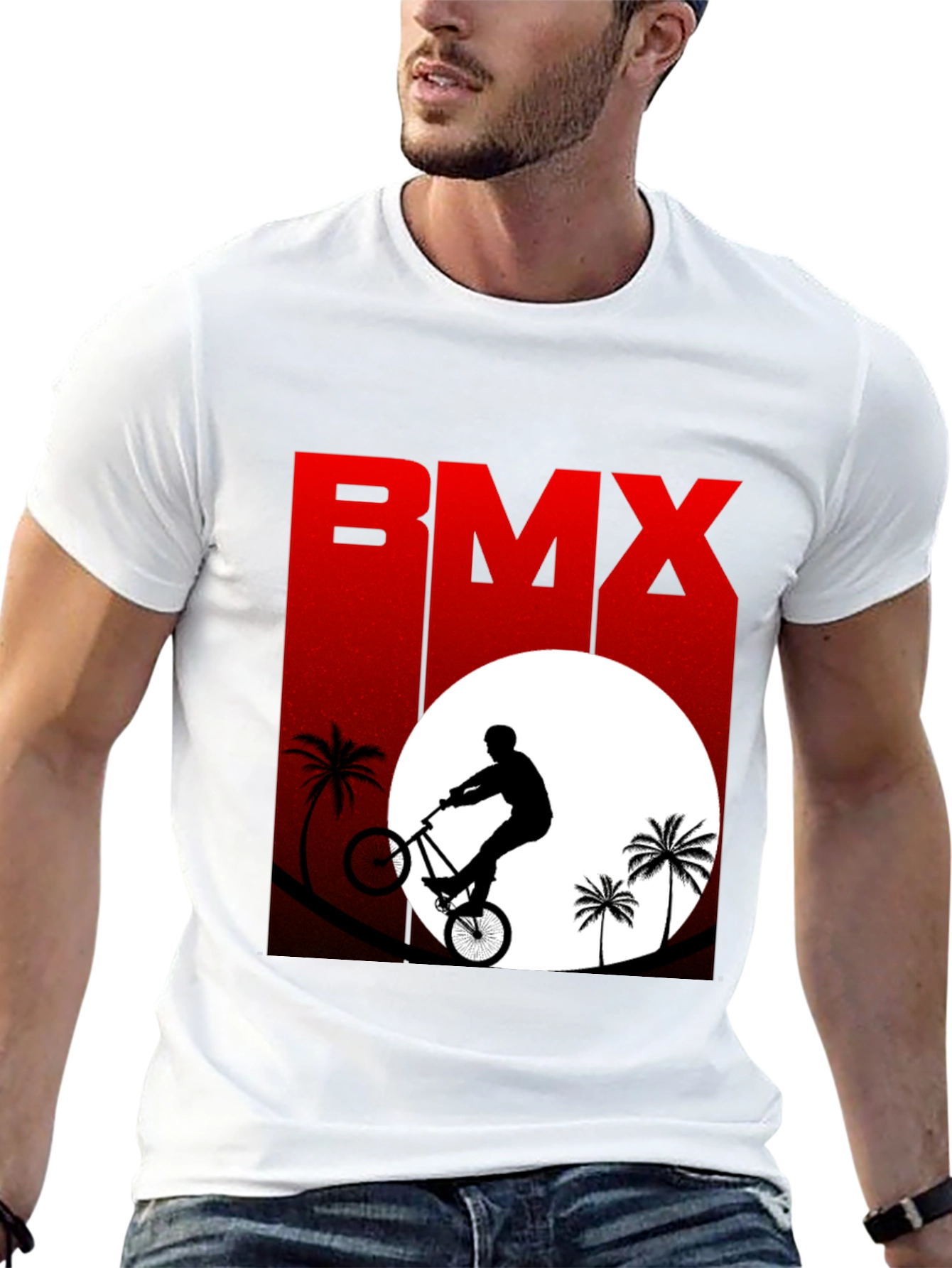 BMX Silhouette Graphic Tee - Black