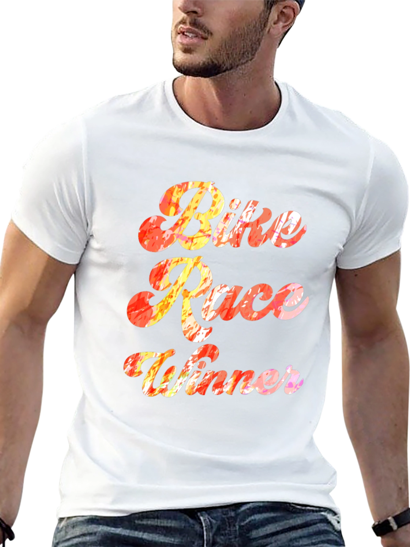 Bike Race Winner T-Shirt - Novelty Graphic Tee
