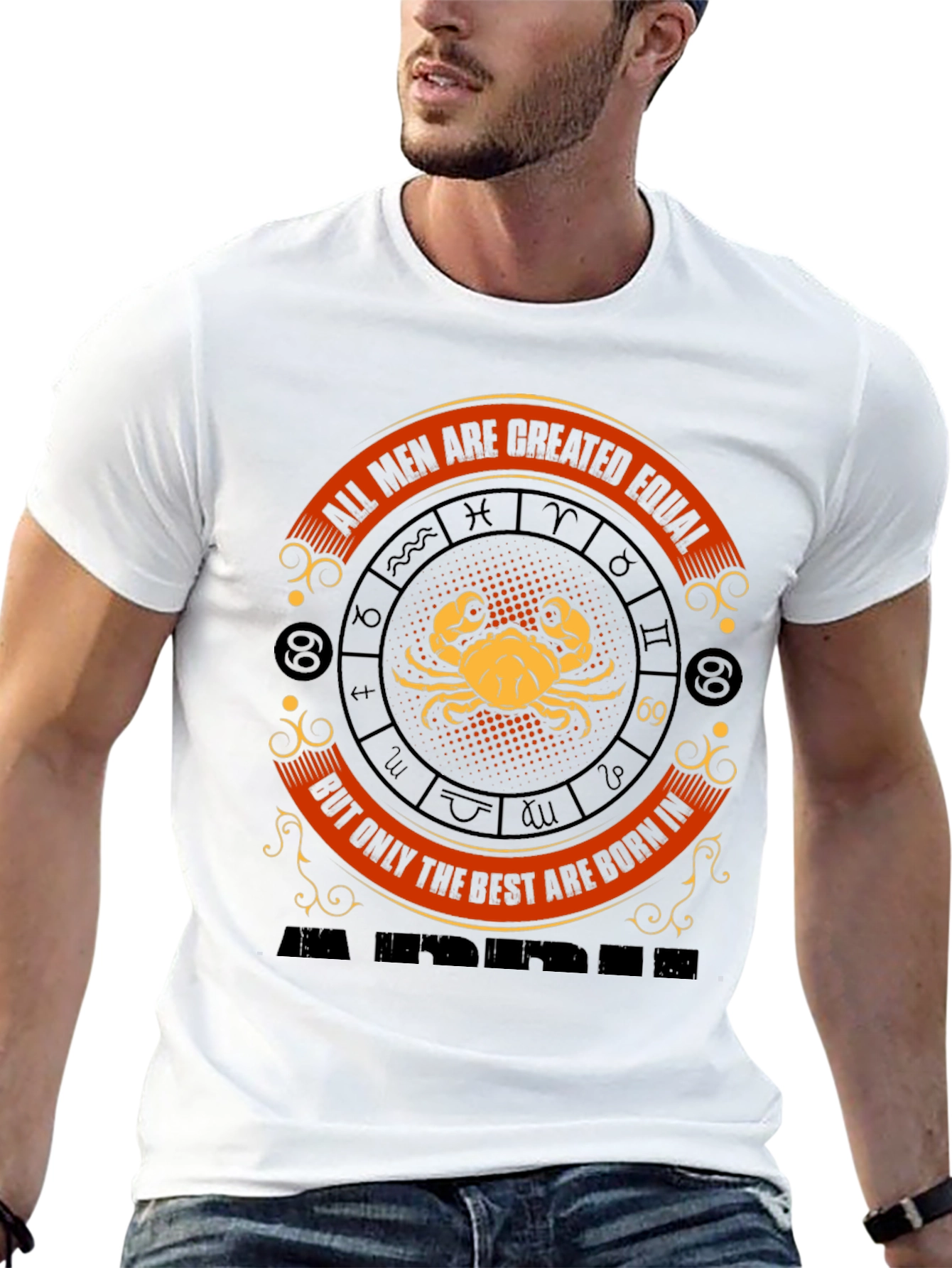 Cancer Zodiac T-Shirt - All Men Are Created Equal