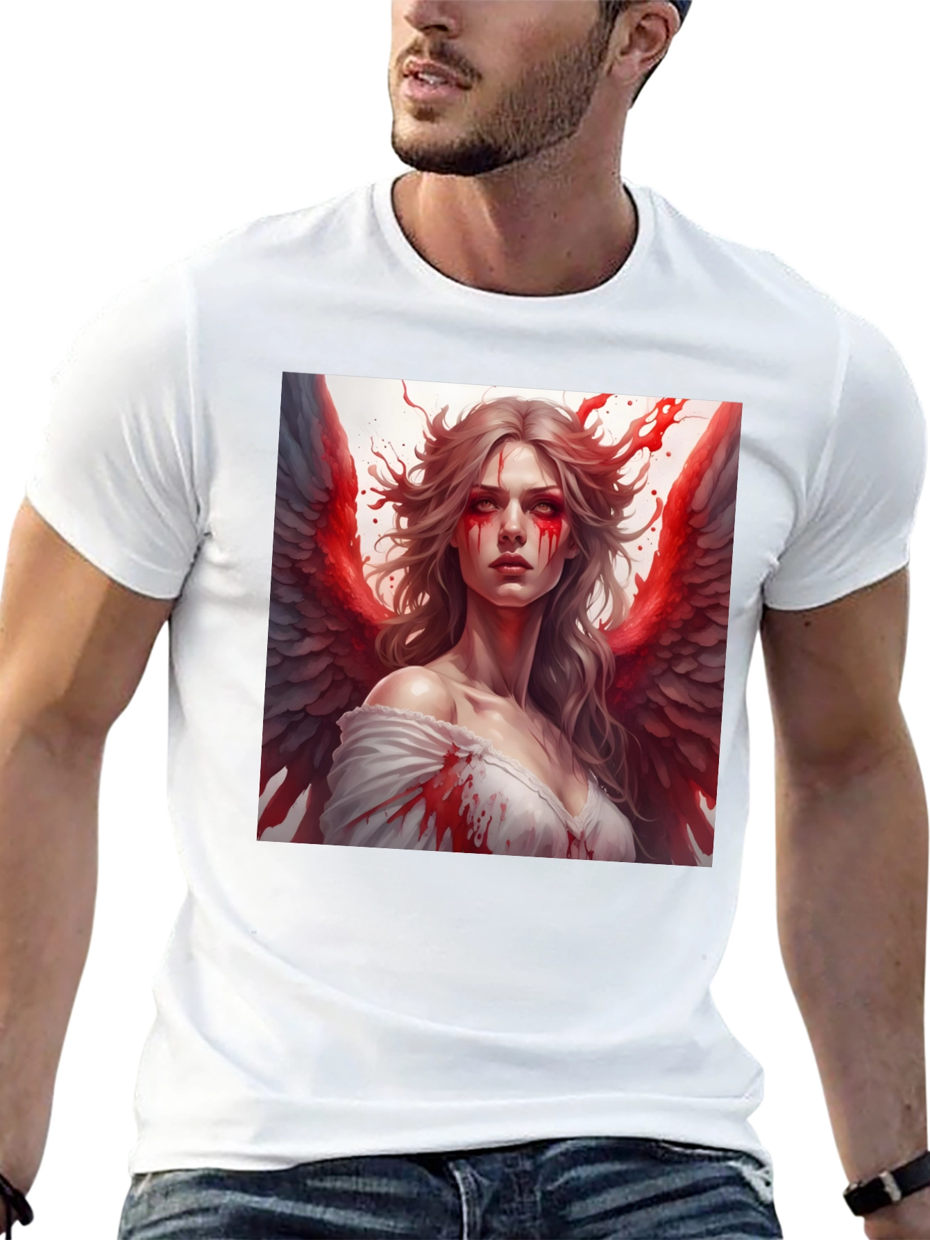 Bloody Angel Graphic T-Shirt - Black