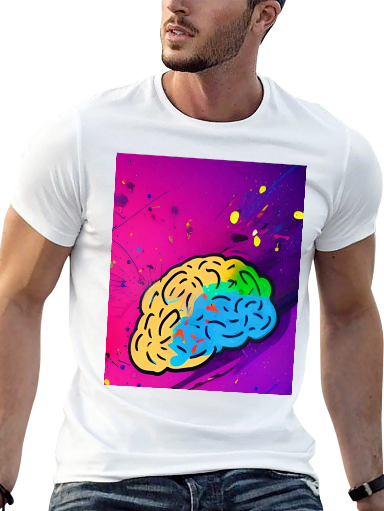 Colorful Brain Graphic Tee