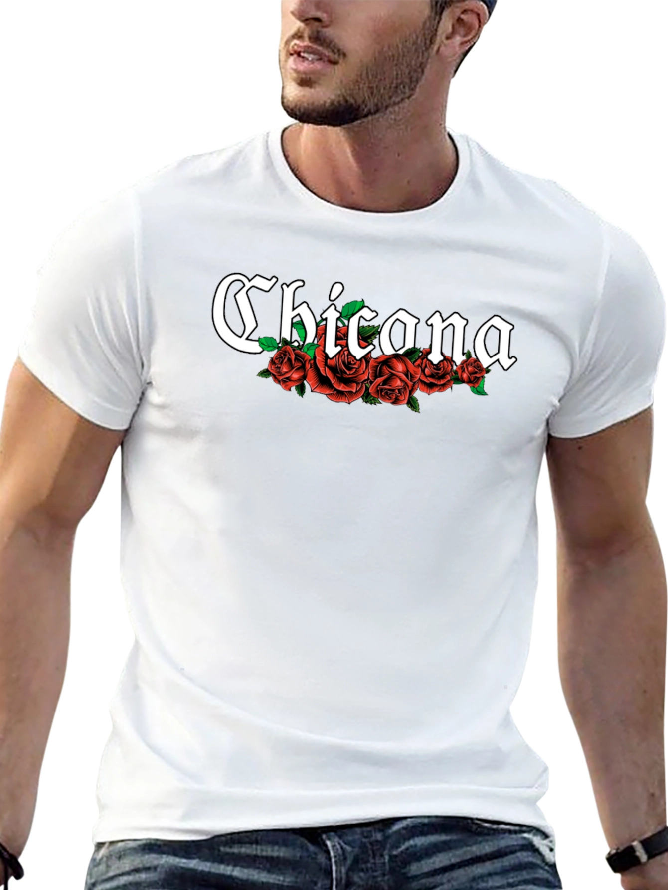 Chicana Rose T-Shirt - Black Tee