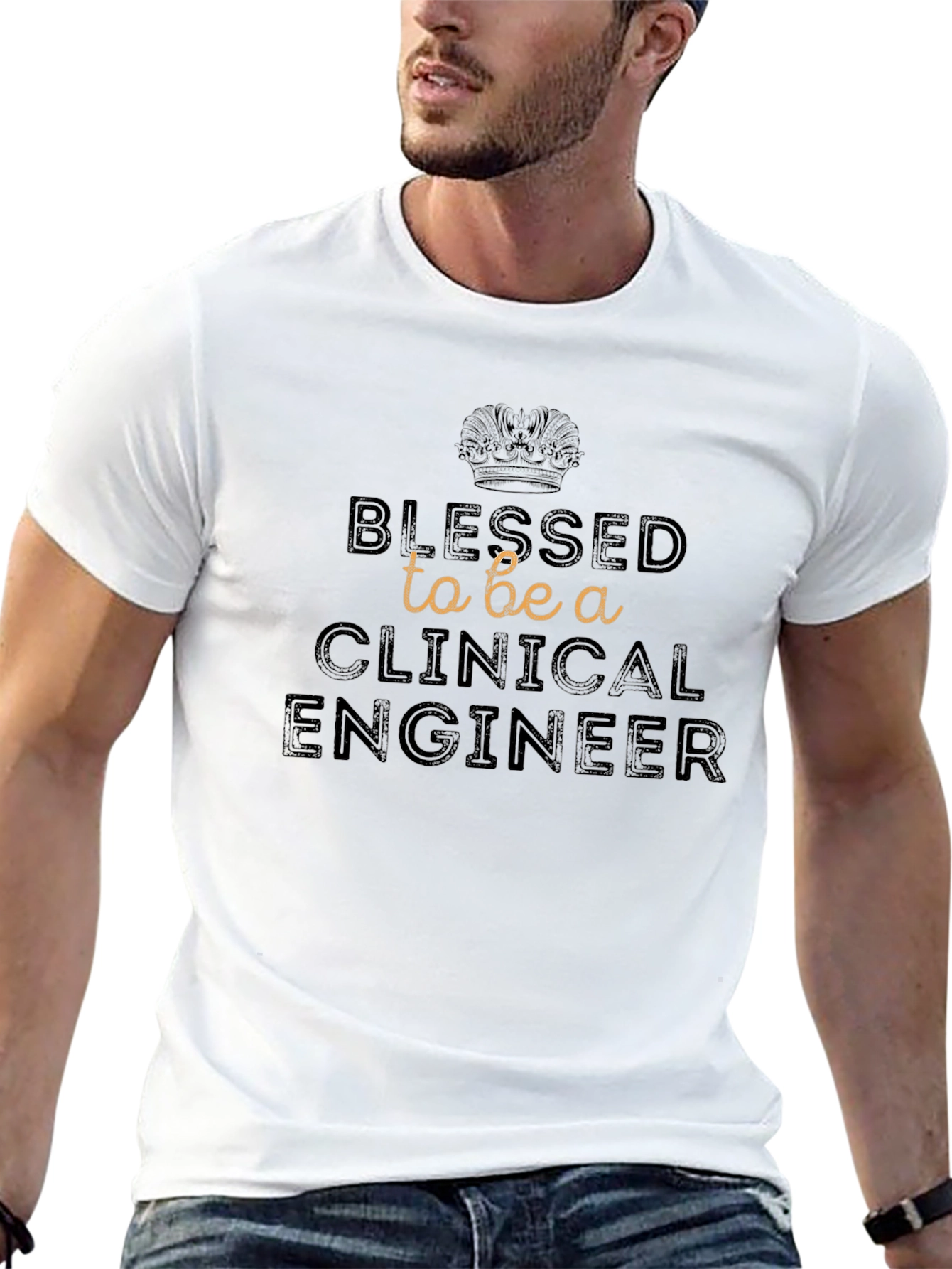 Blessed Clinical Engineer T-Shirt - Black