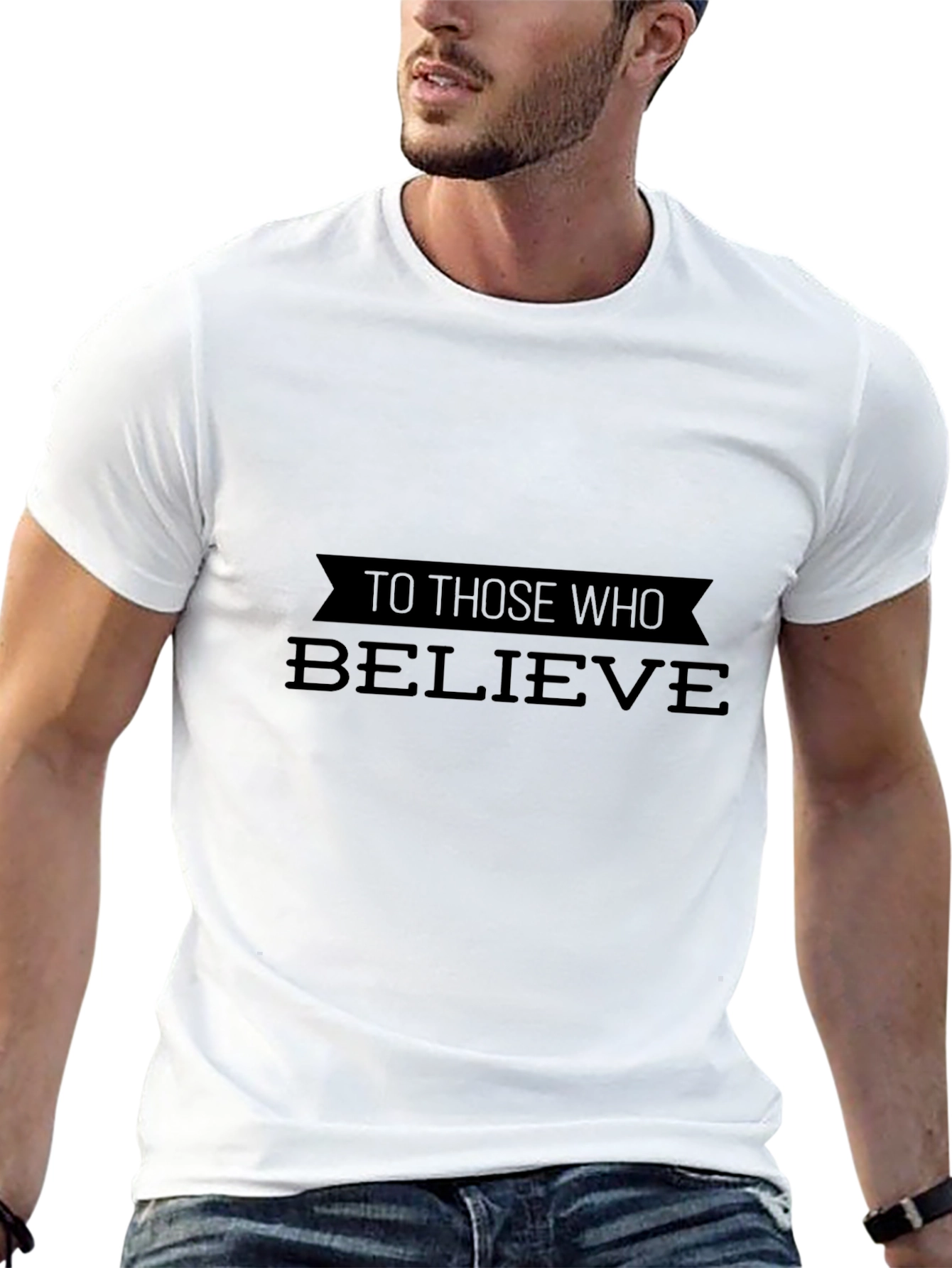 Believe Black T-Shirt - Inspiring Graphic Tee