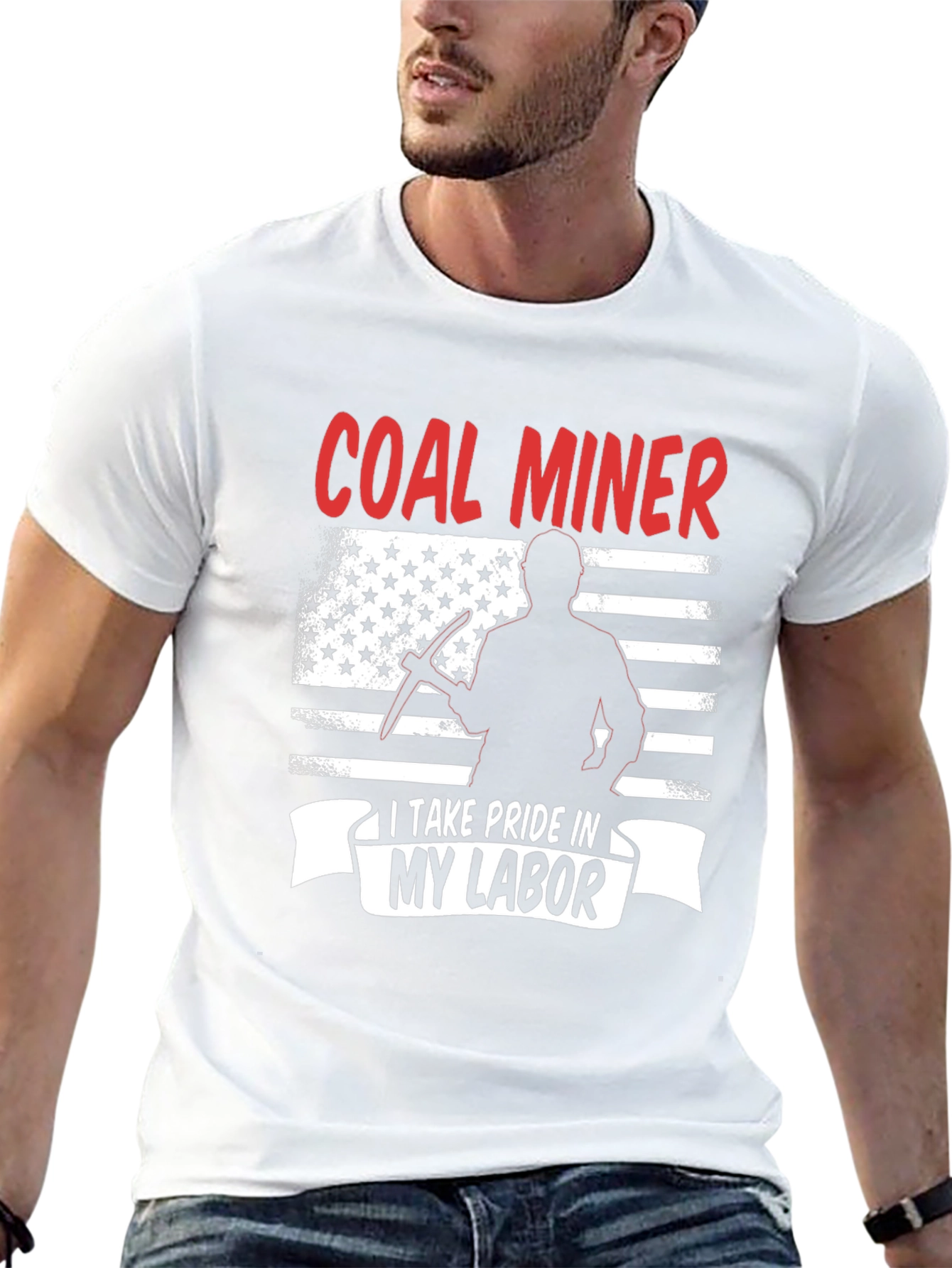 Coal Miner Pride T-Shirt - Patriotic Design