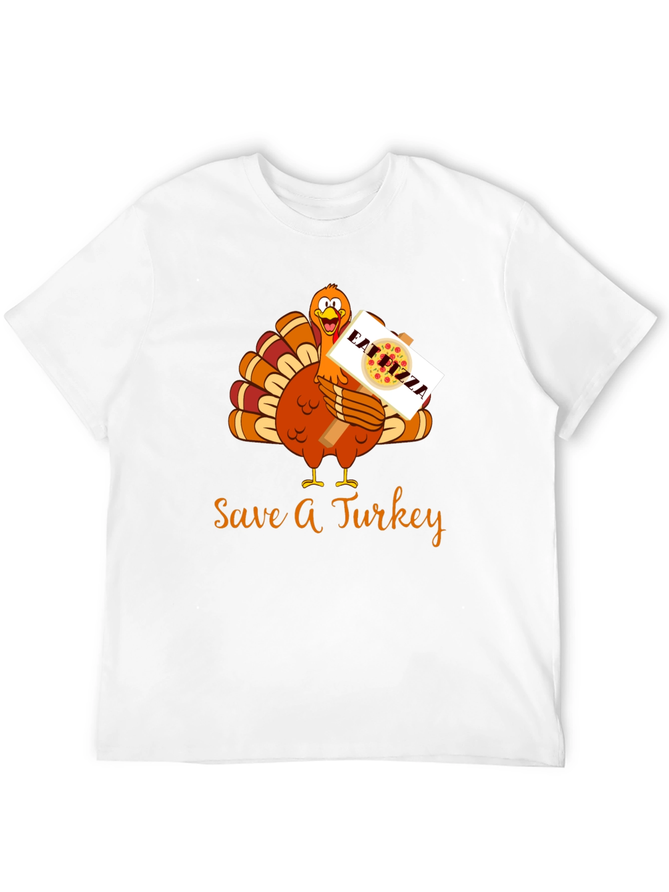 Save A Turkey Eat Pizza Thanksgiving T-Shirt