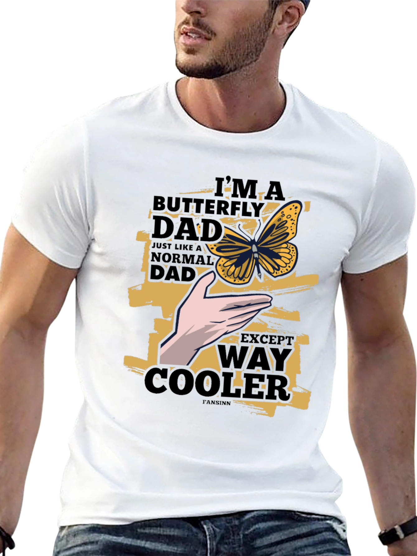 Butterfly Dad T-Shirt - Way Cooler Fathers Day Tee