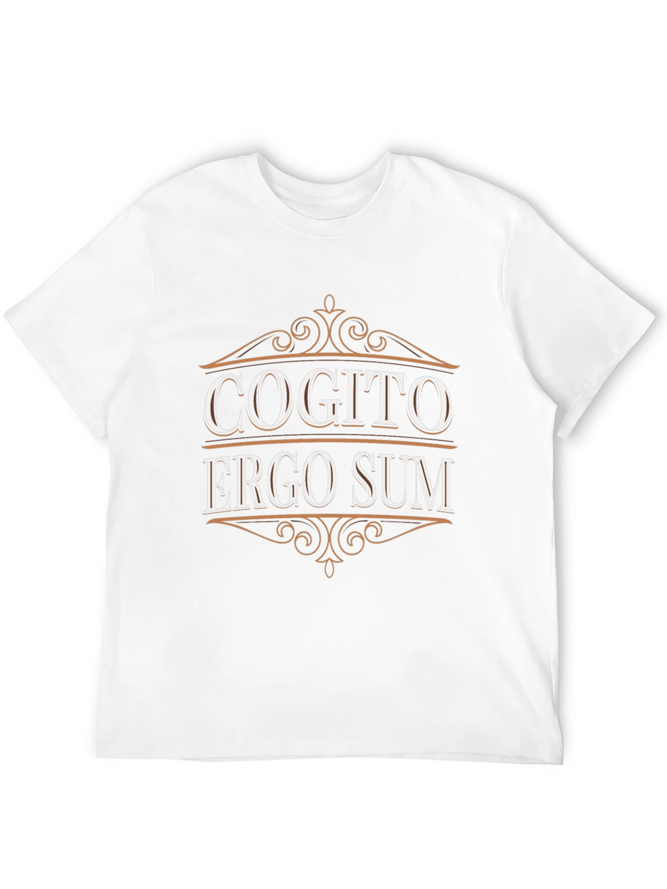 Cogito Ergo Sum Black T-Shirt - Philosophical Tee