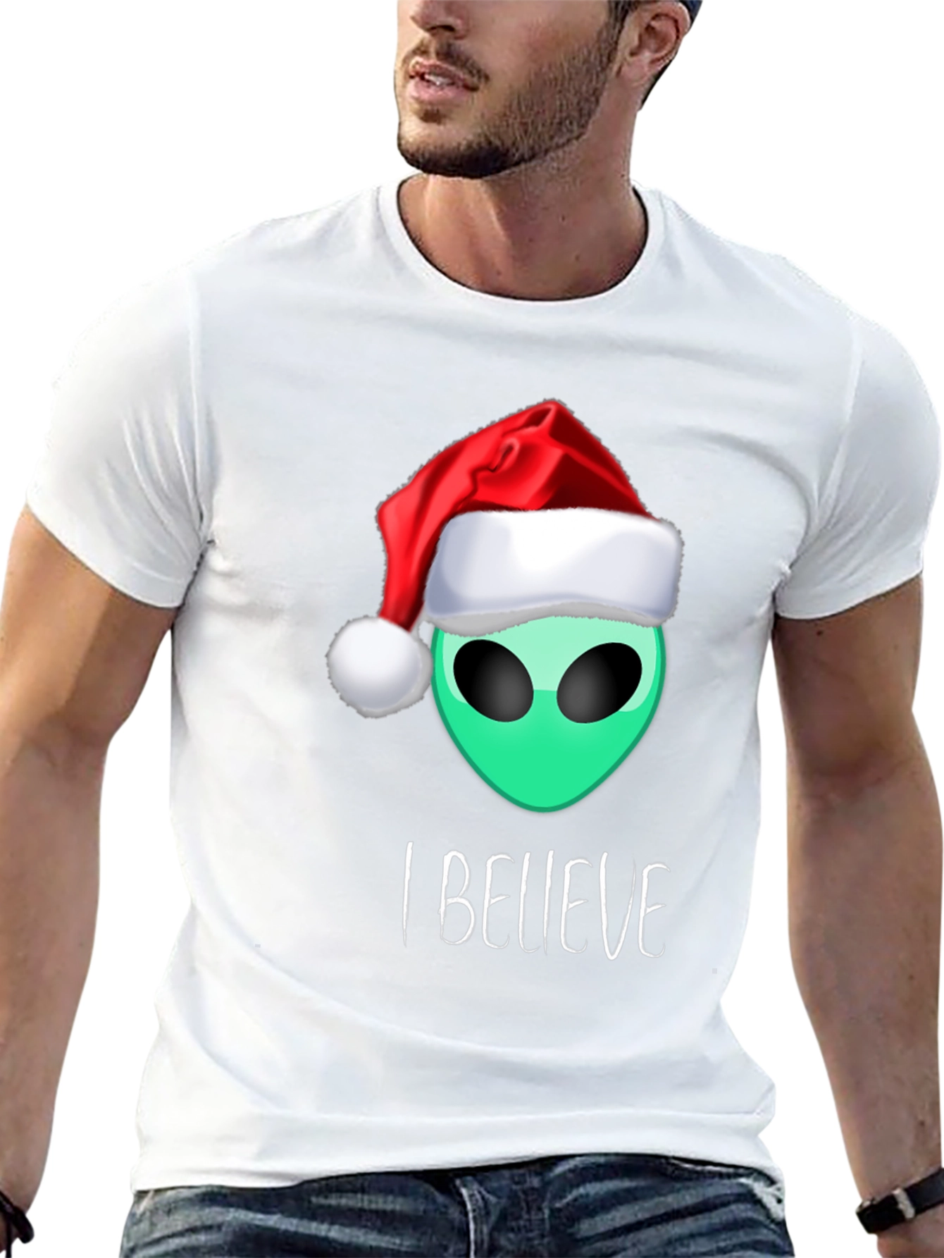 Alien Christmas T-Shirt: I Believe
