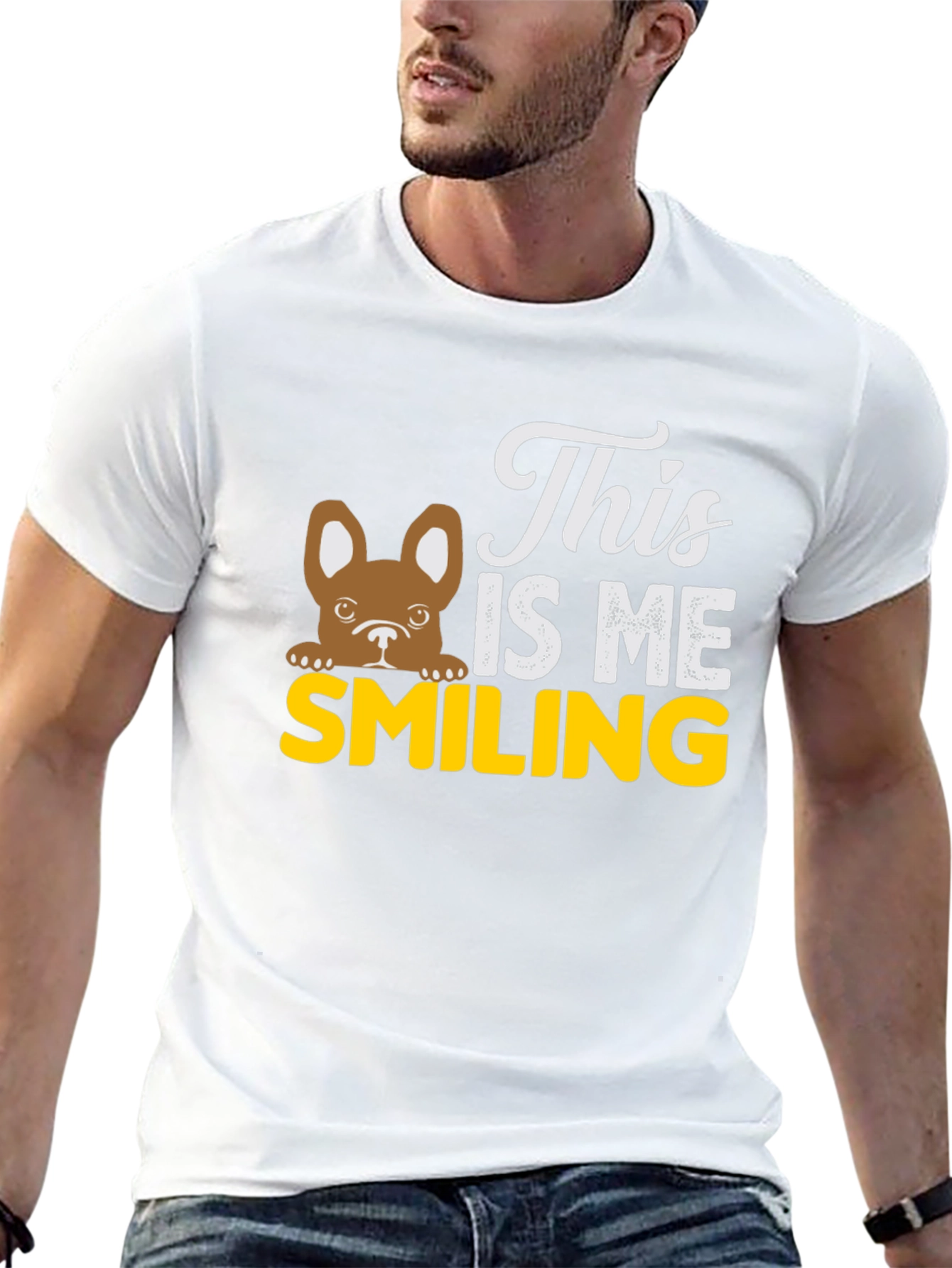 This Is Me Smiling Dog T-Shirt