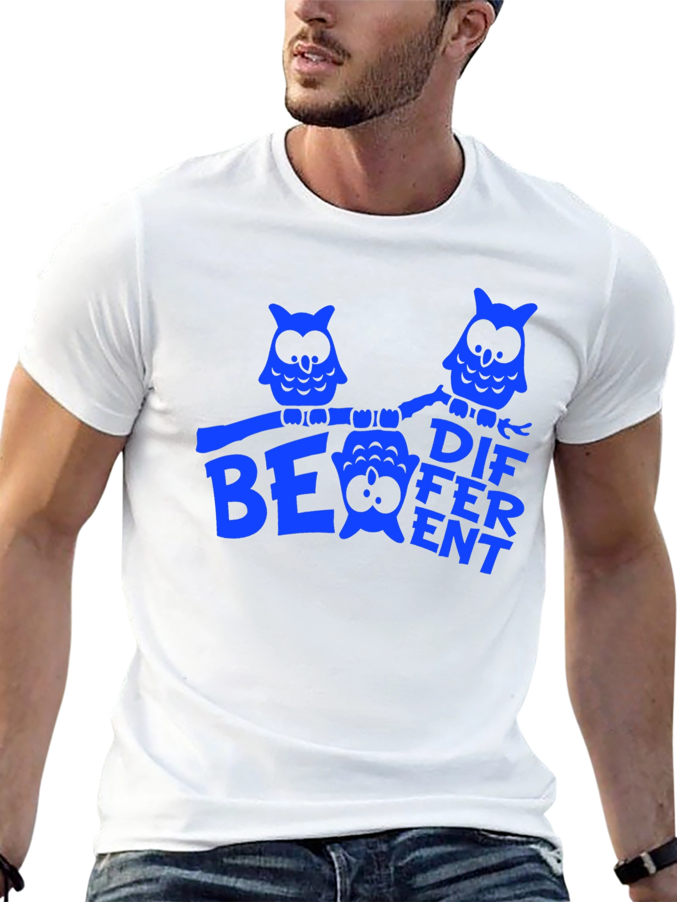 Be Different Owl T-Shirt - Black