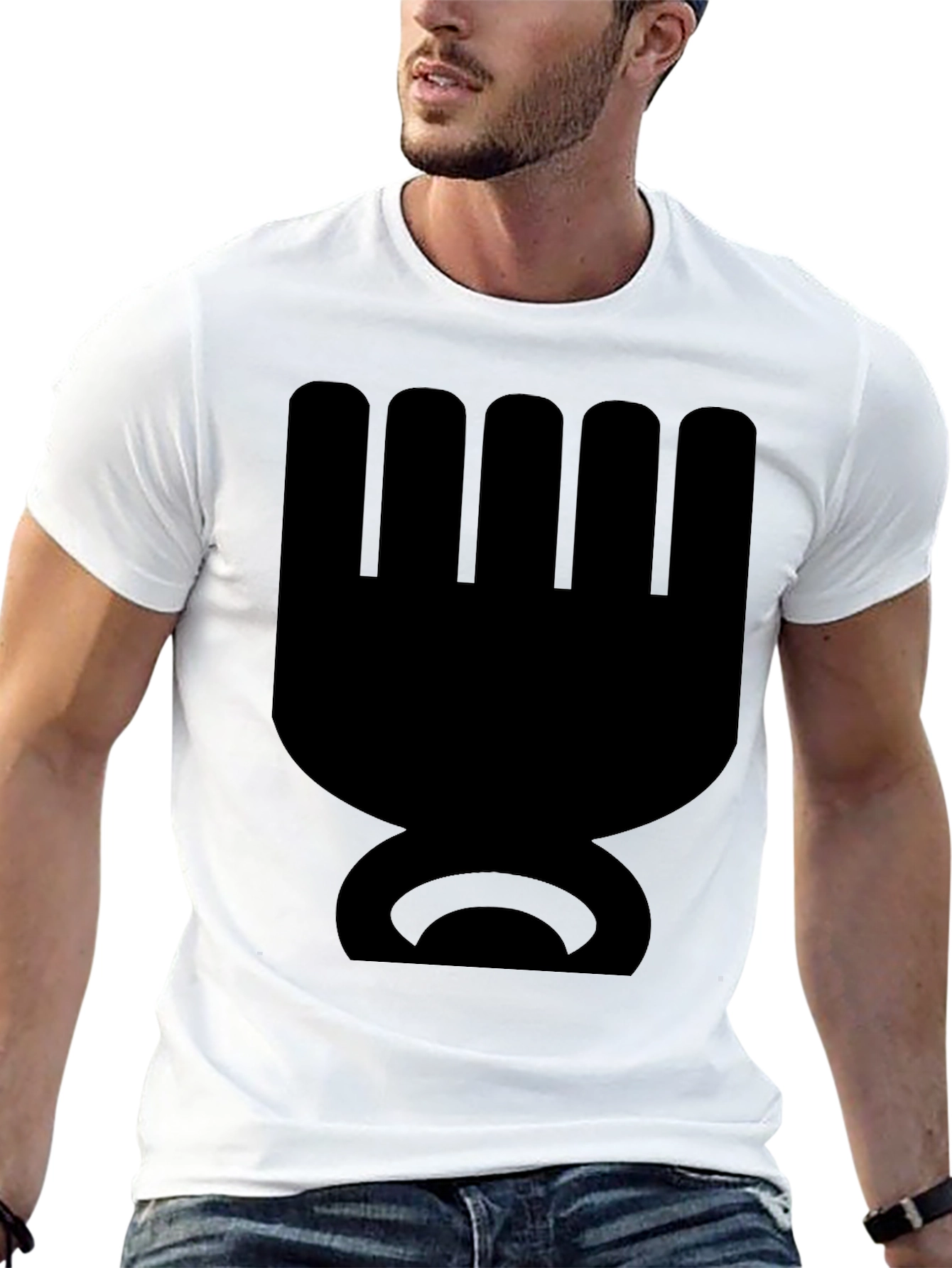 Abstract Symbol Black T-Shirt