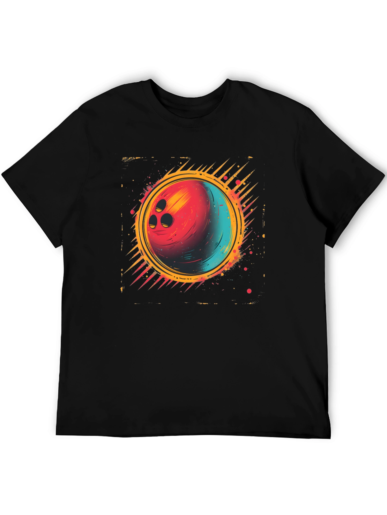 Retro Bowling Ball Graphic Tee