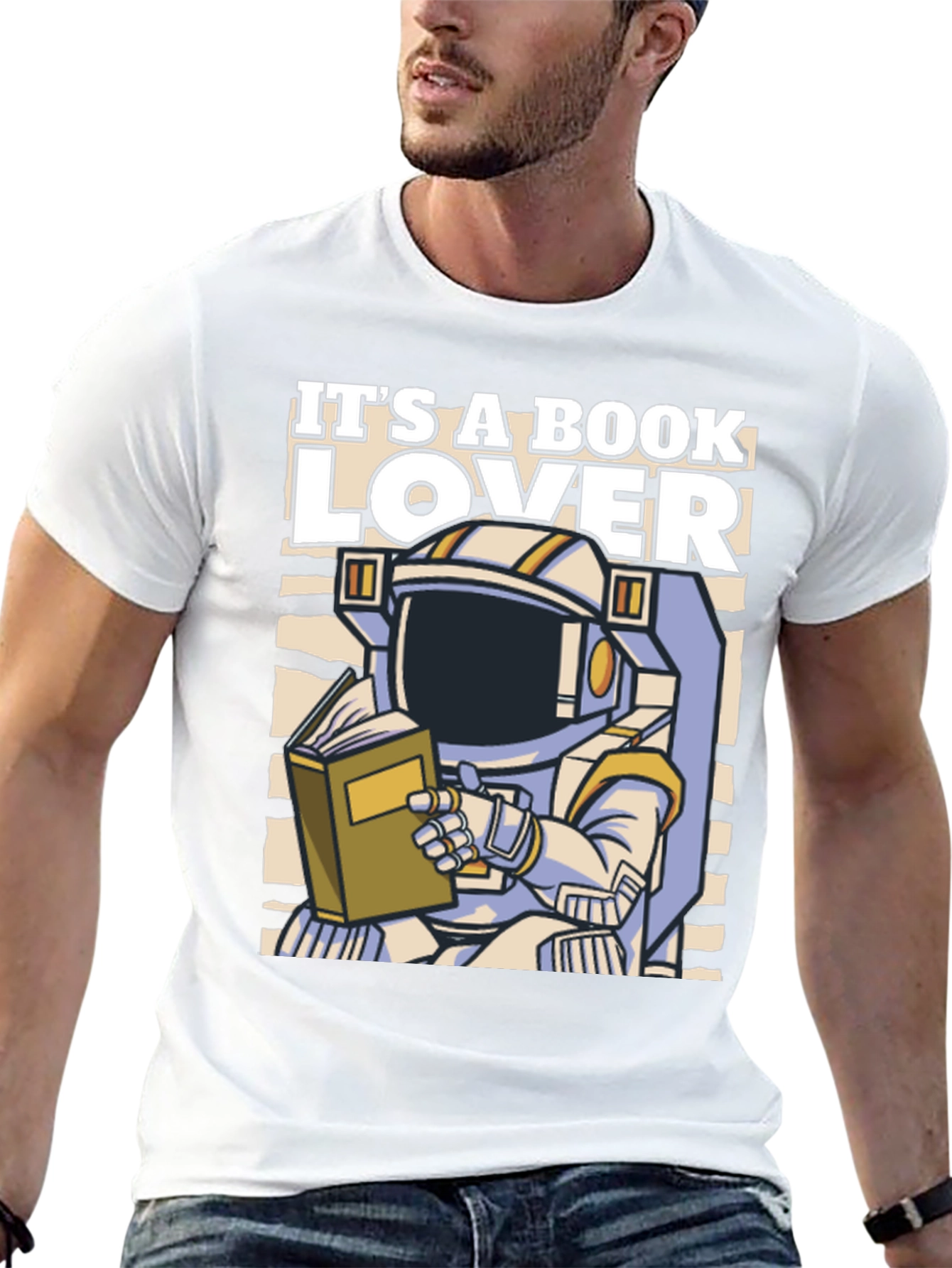 Book Lover Astronaut T-Shirt