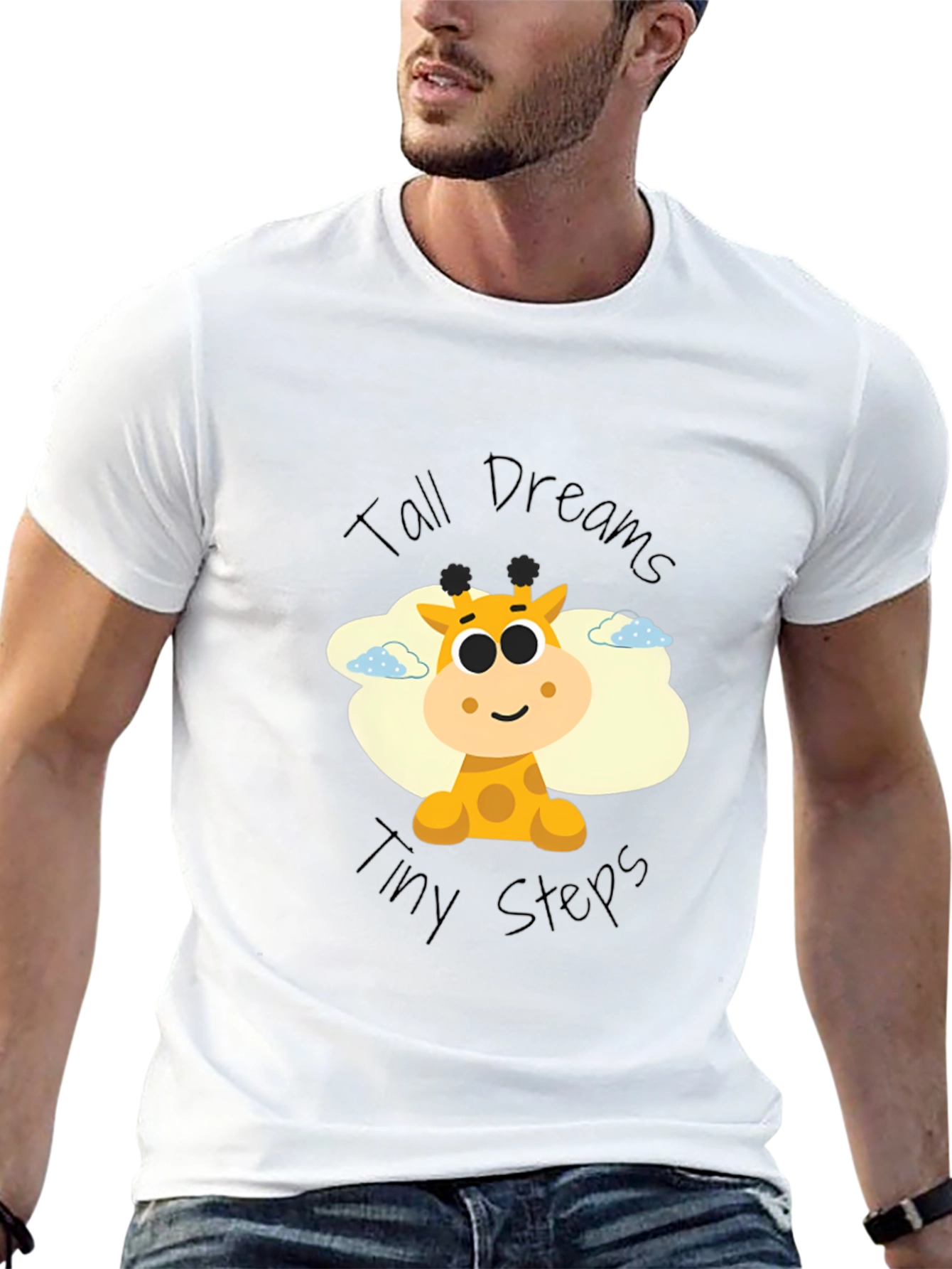 Tall Dreams Giraffe Graphic T-Shirt