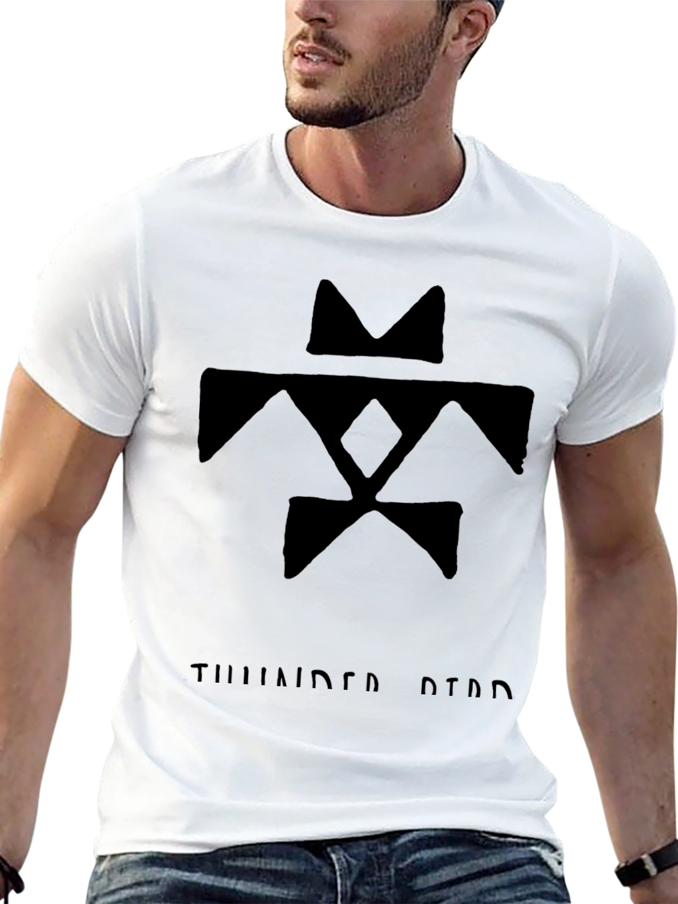 Thunderbird Graphic Tee - Black Cotton Blend