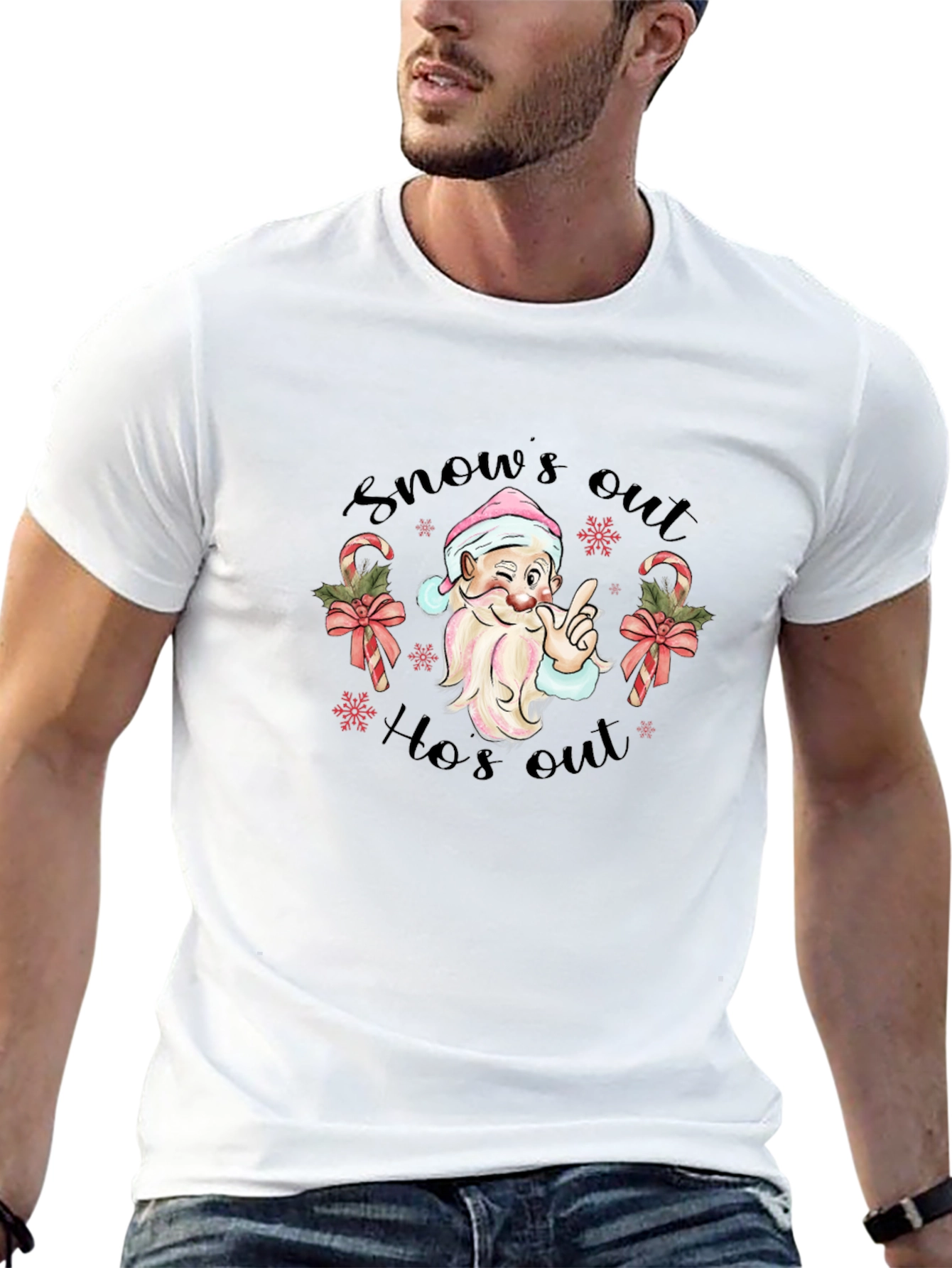 Snows Out Hos Out Christmas T-Shirt