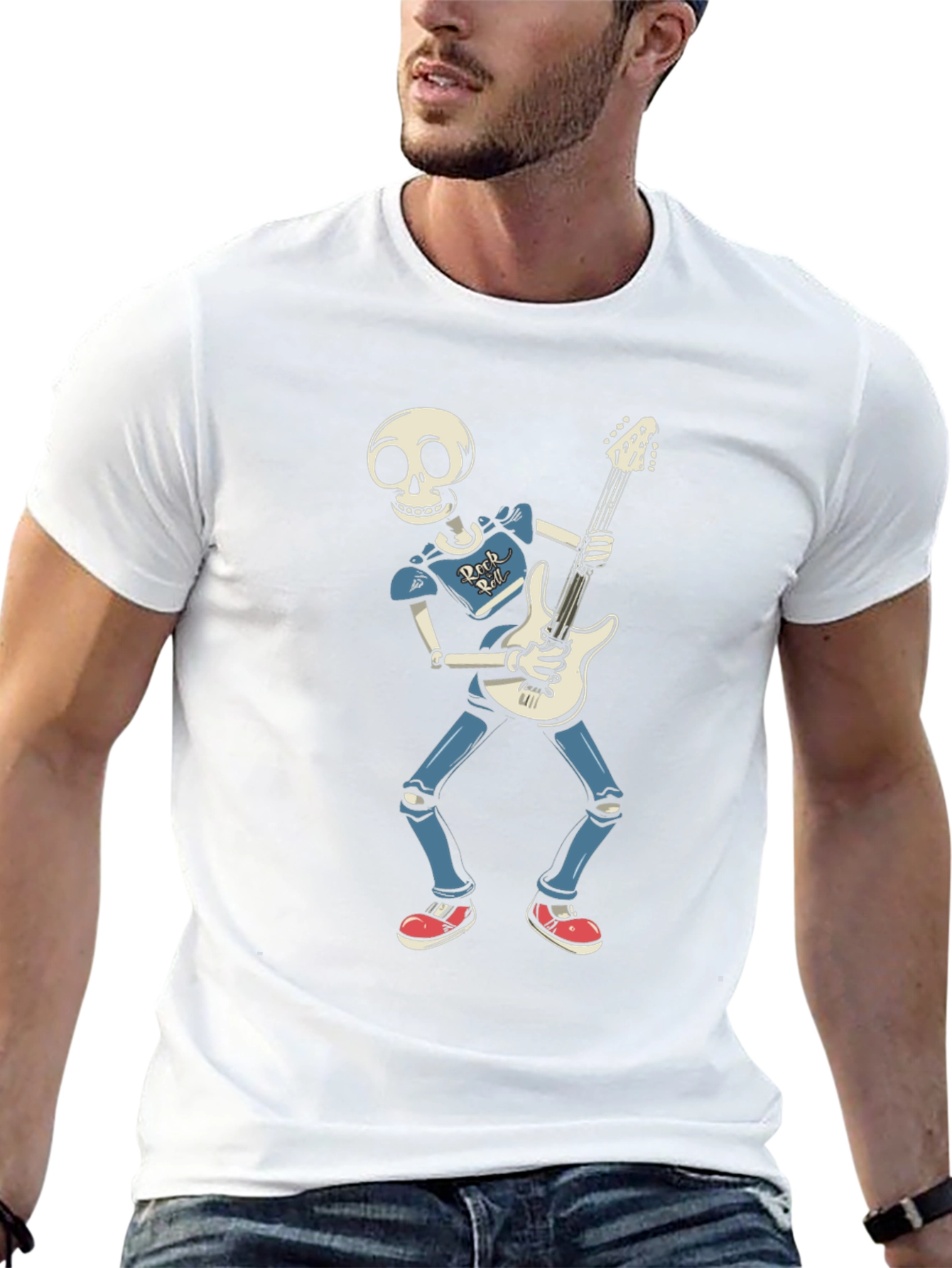 Skeleton Rocker Graphic T-Shirt