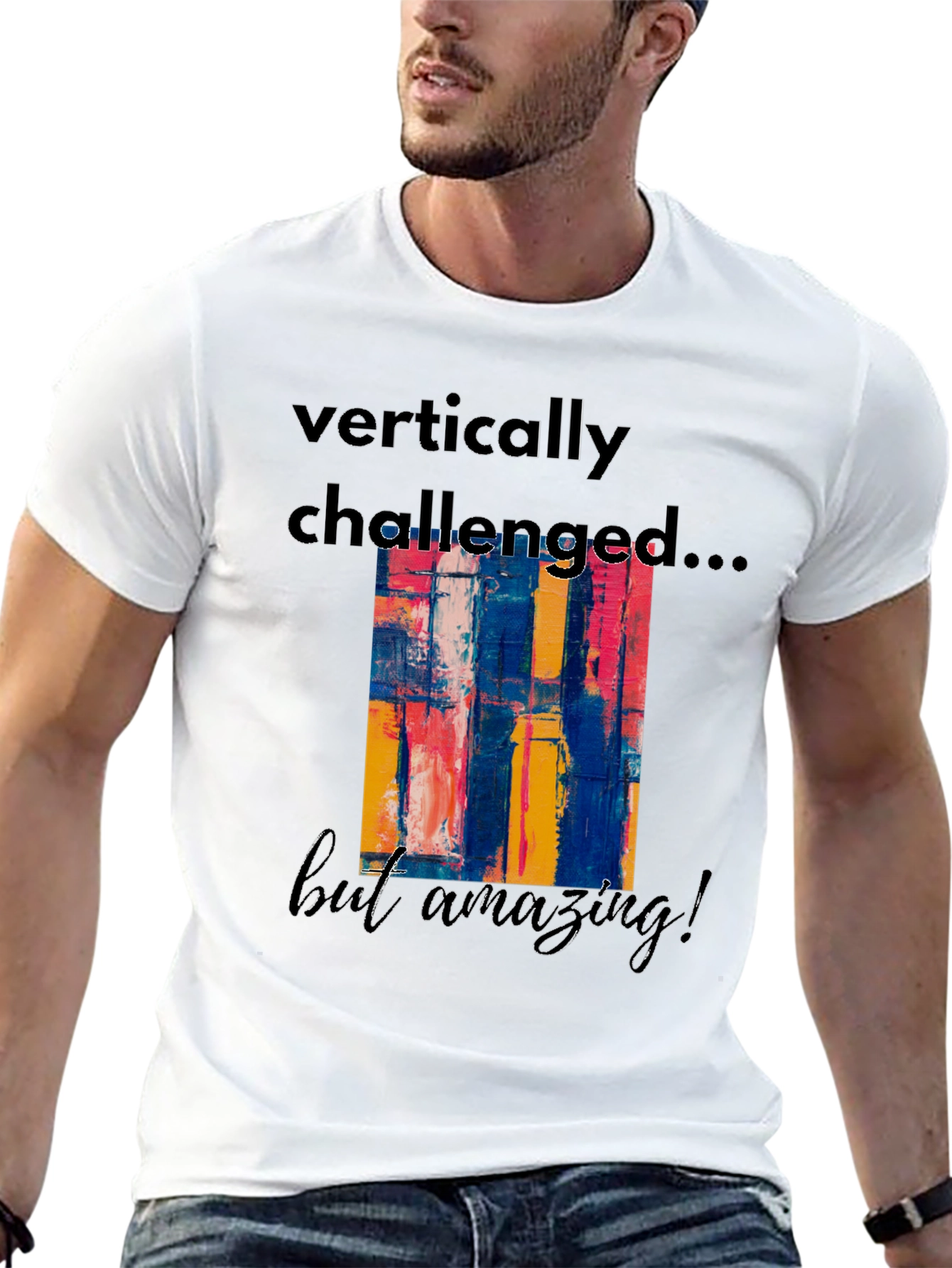 Vertically Challenged Graphic T-Shirt
