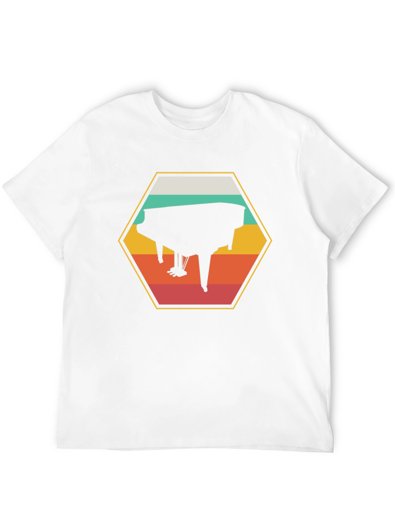 Retro Piano T-Shirt - Musical Instrument Graphic Tee