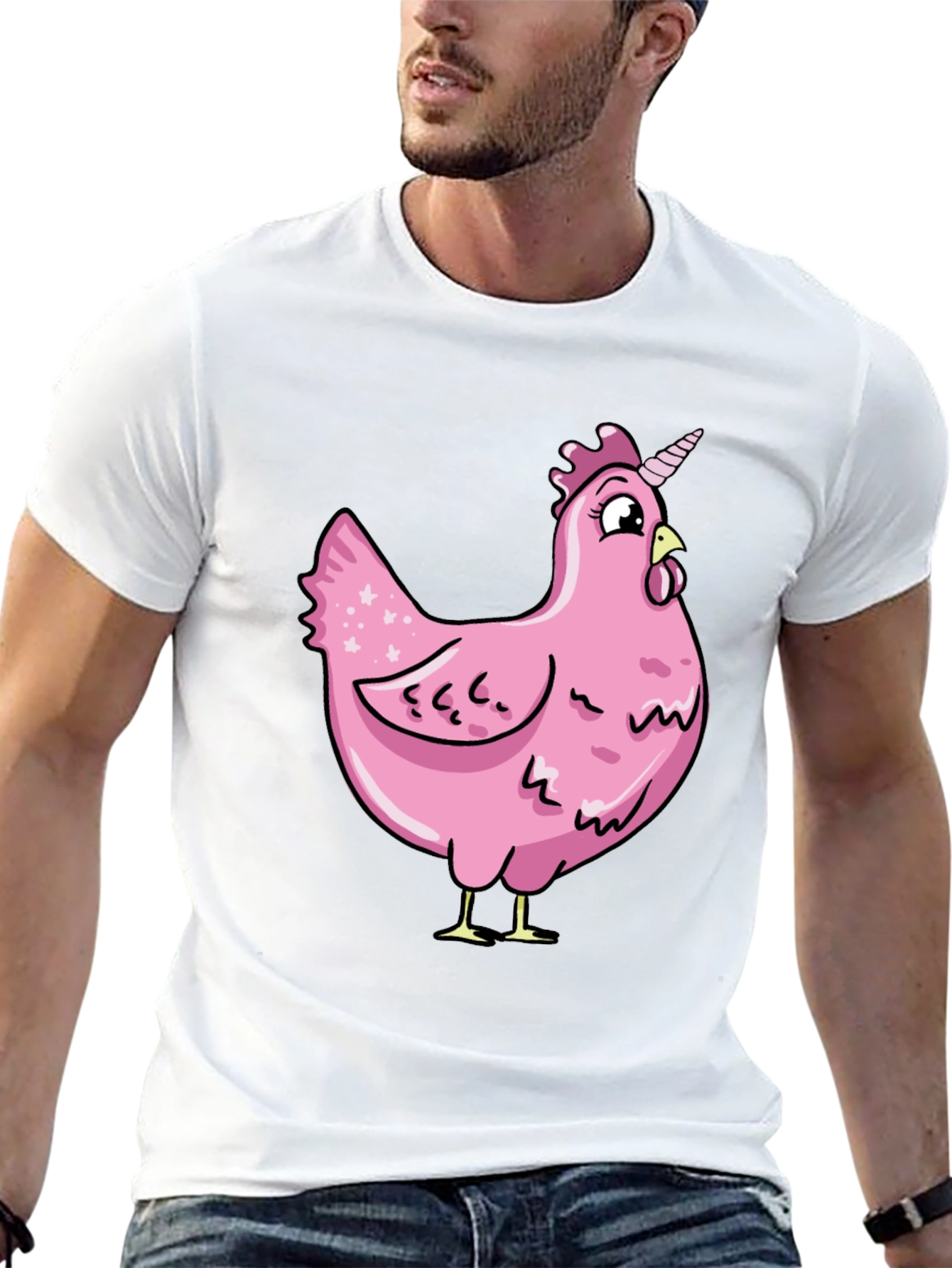 Unicorn Chicken Graphic T-Shirt