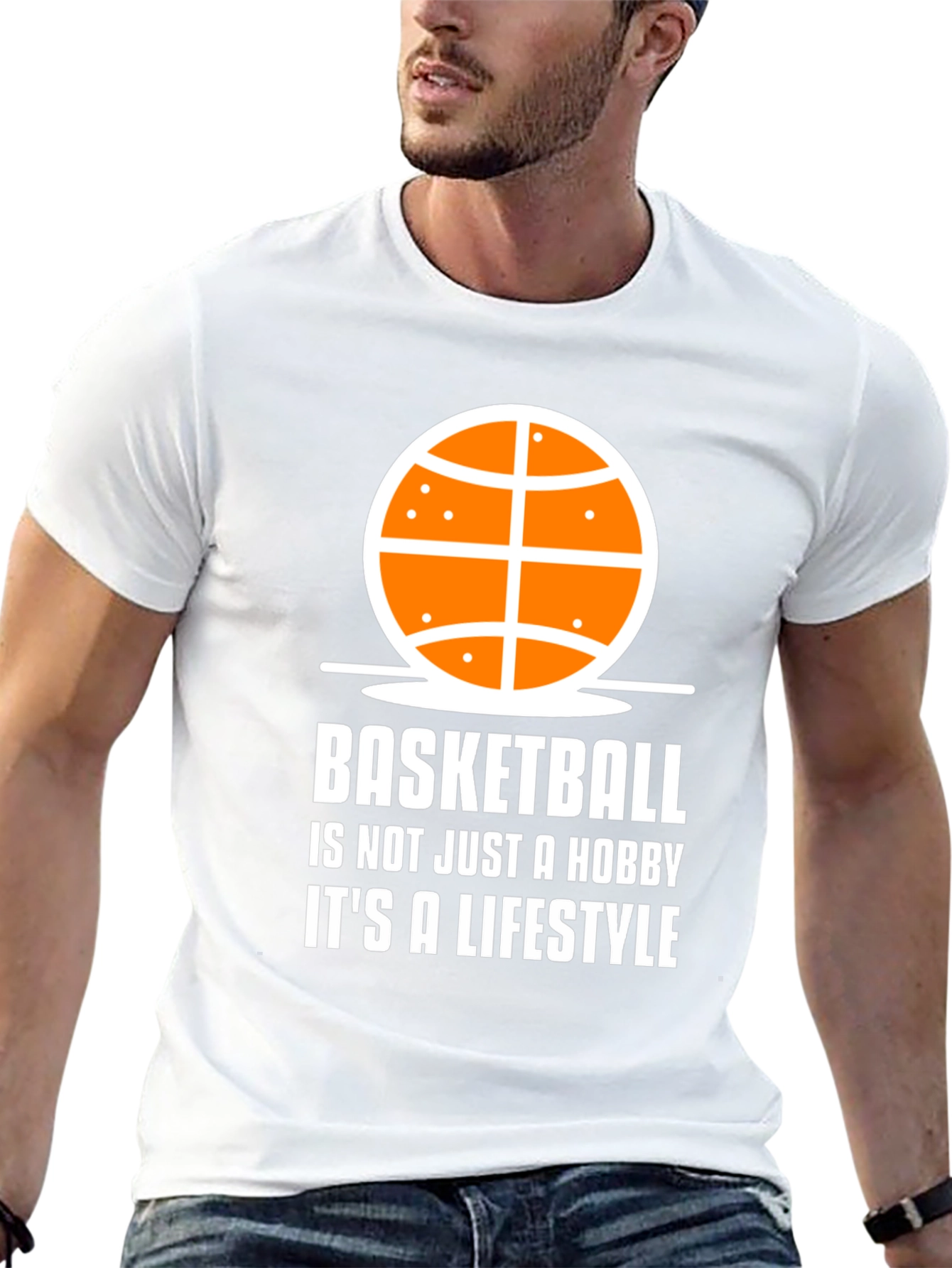 Basketball Lifestyle Tee - Black Graphic T-Shirt