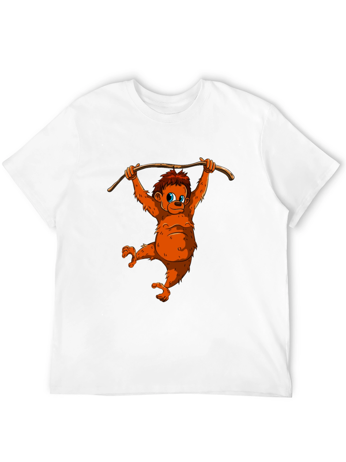 Cartoon Orangutan Hanging T-Shirt