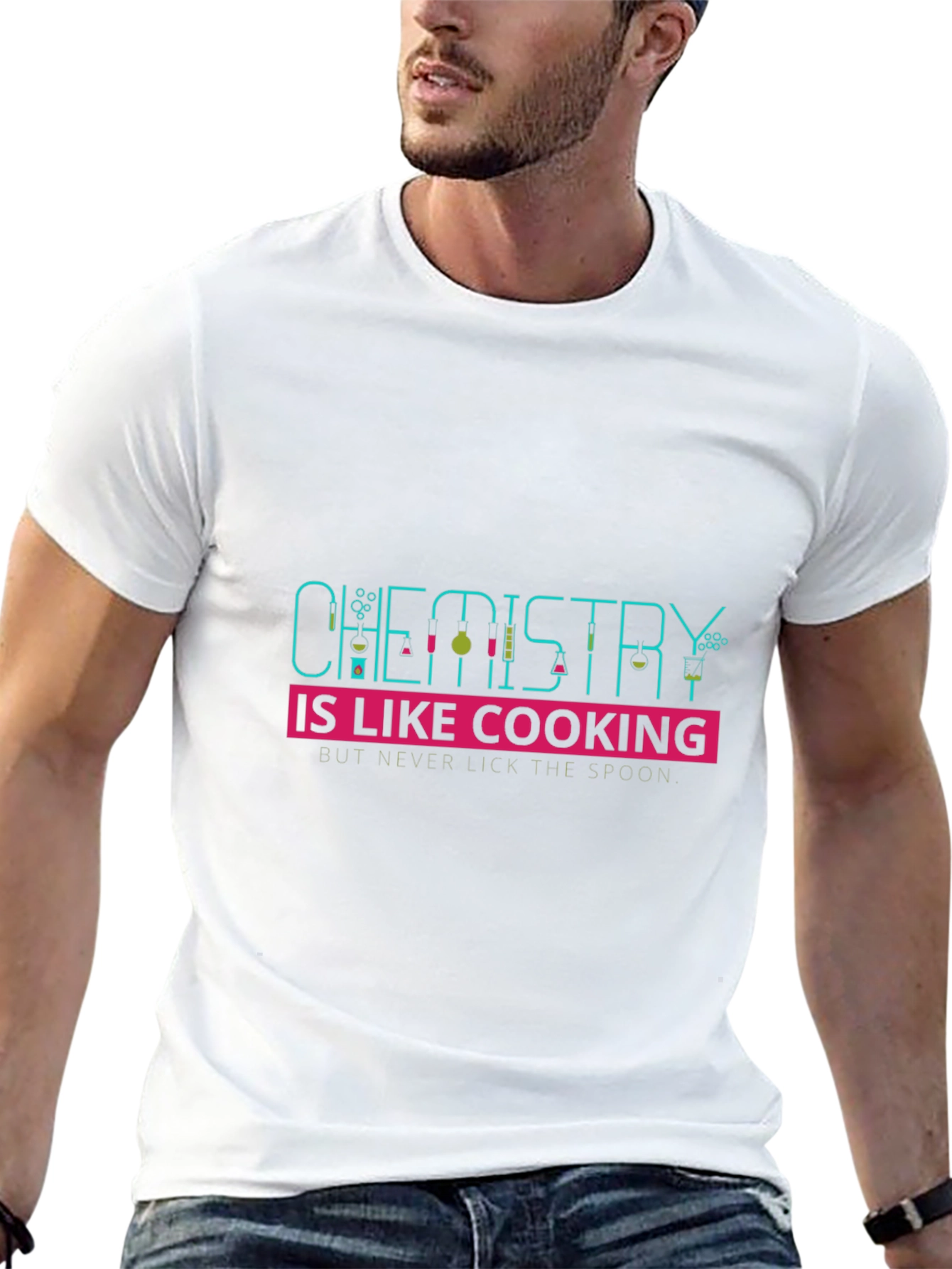 Chemistry is Like Cooking Mens Black T-Shirt