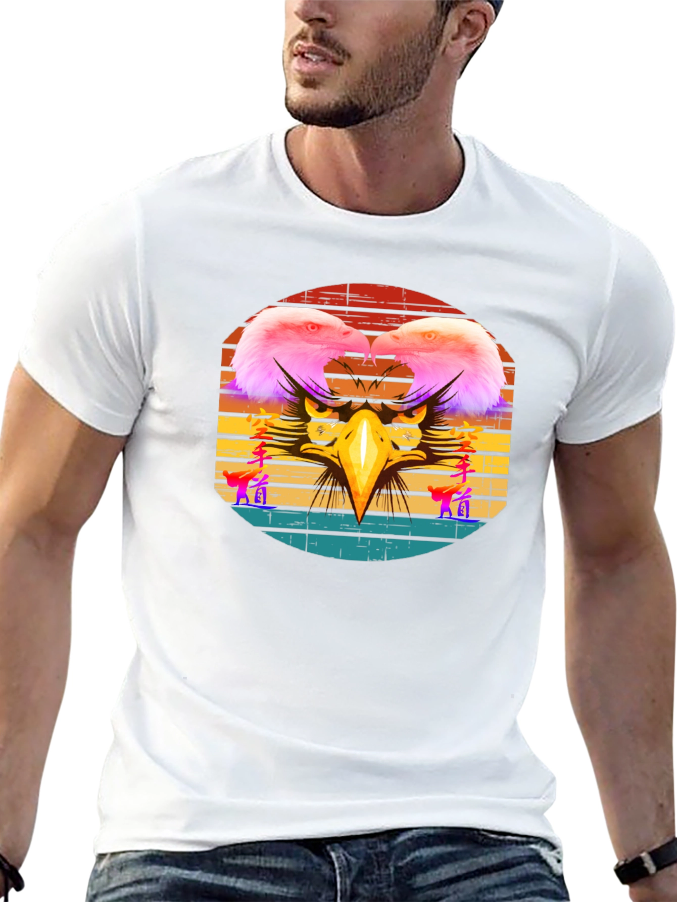 Retro Eagle Graphic Tee - Bold Style