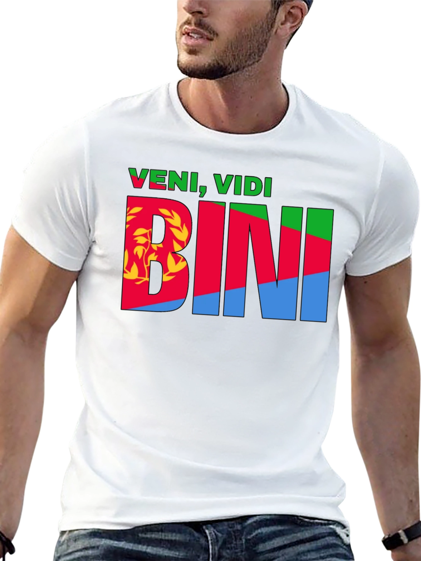 Veni Vidi Bini Eritrea Flag T-Shirt