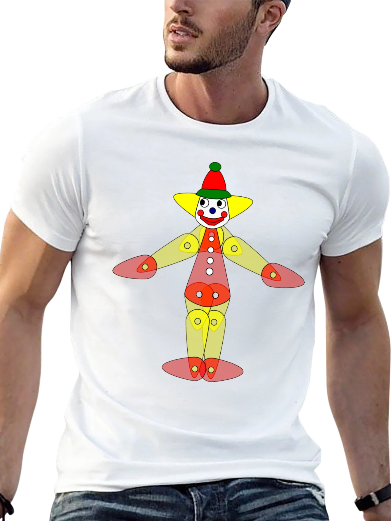 Clown Graphic T-Shirt - Black
