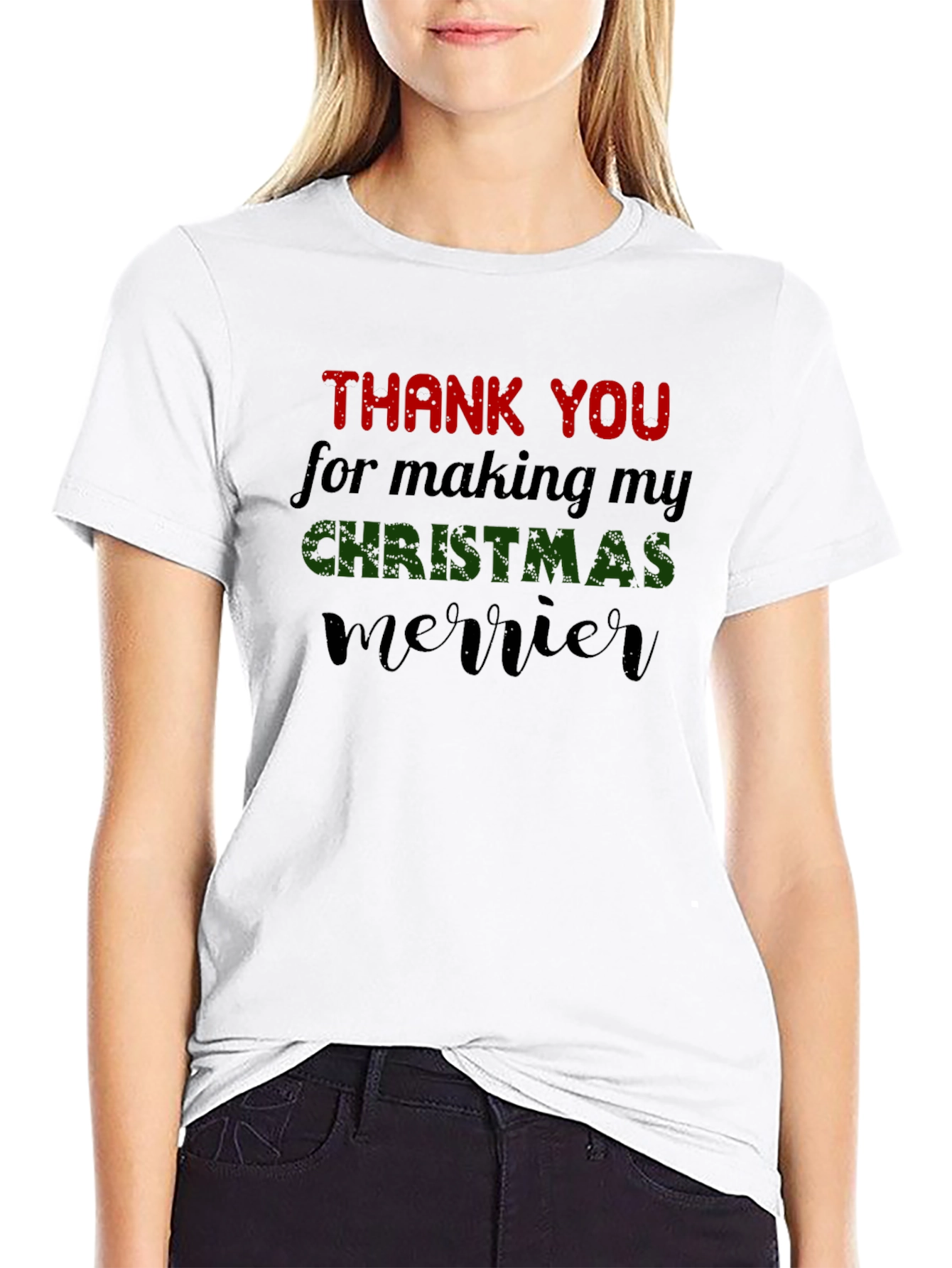 Christmas Merrier T-Shirt - Thank You Gift Tee