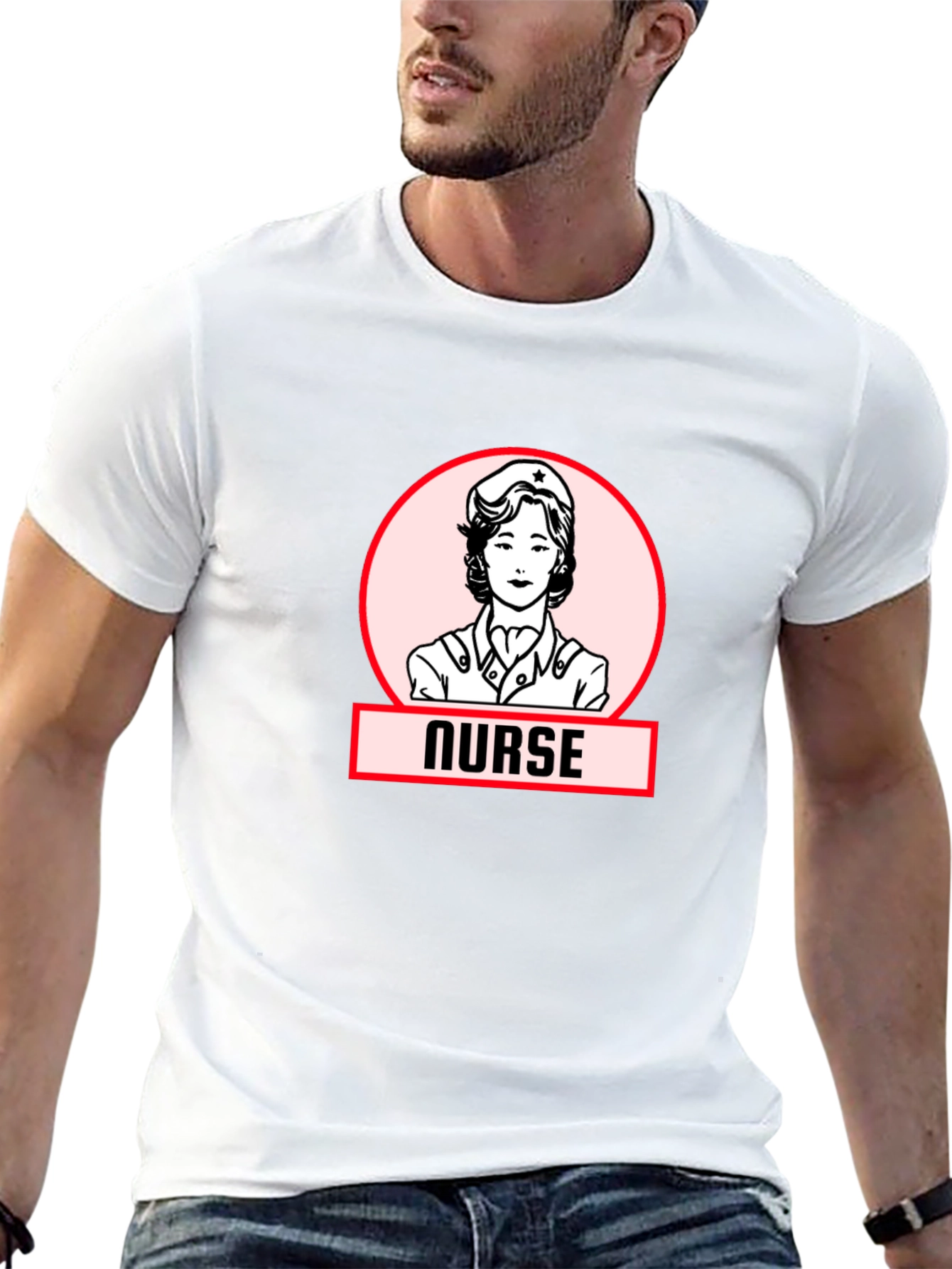 Retro Nurse Graphic T-Shirt - Classic Style