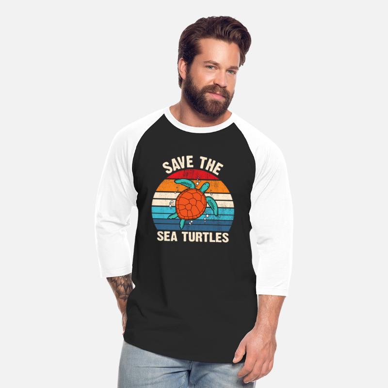 Save the Sea Turtles Retro Vintage Climate Change
