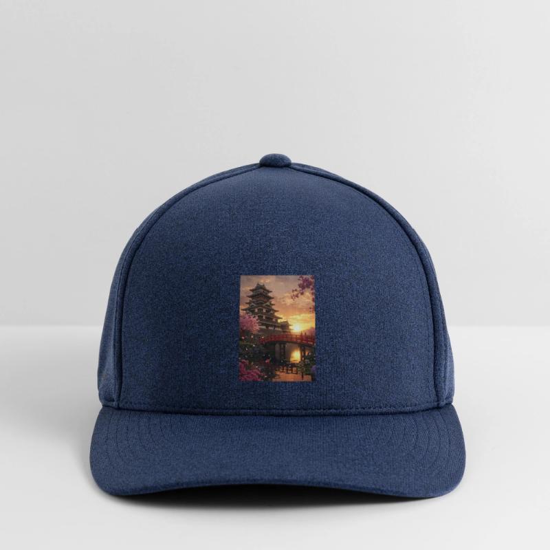 Serene Japanese Castle Sunset Scene