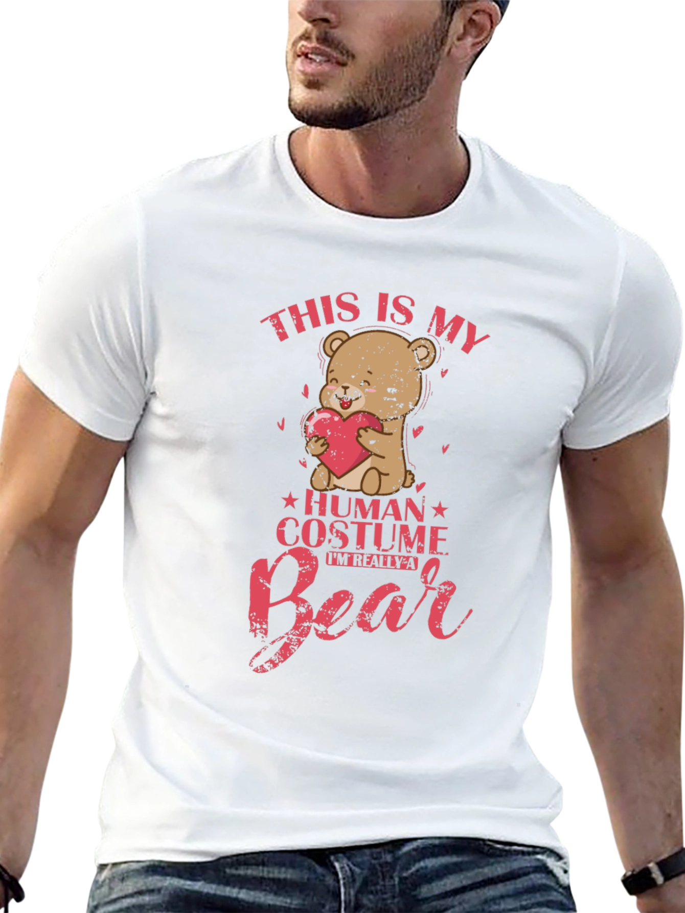 Cute Bear Human Costume T-Shirt