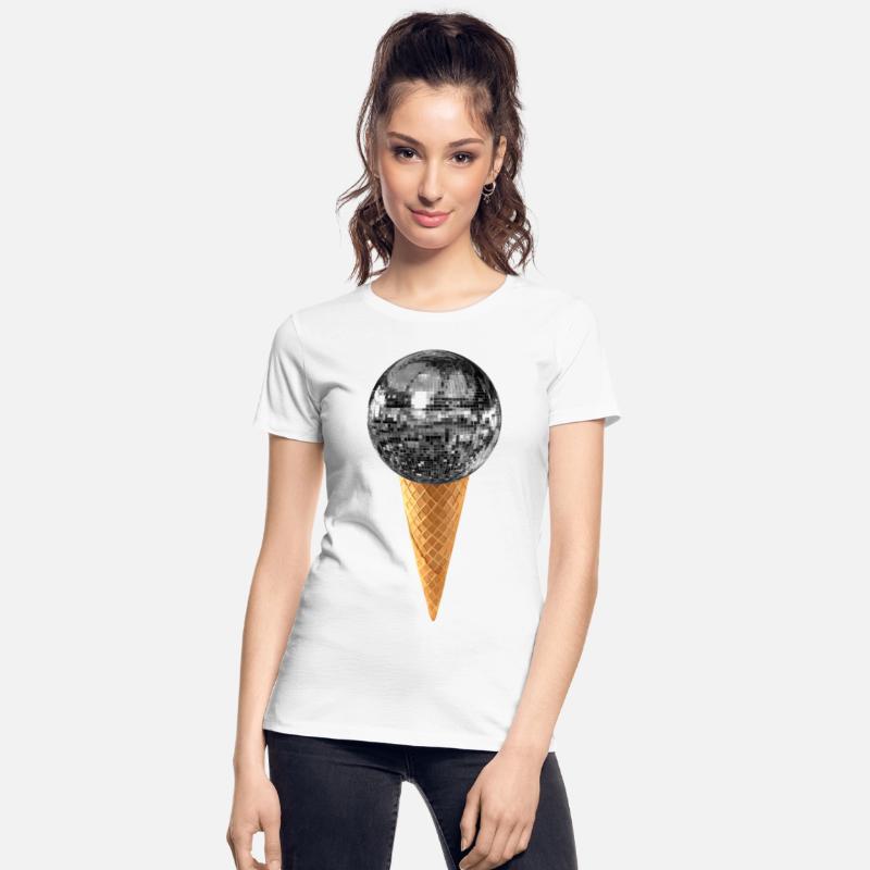 Silver Disco Ball Ice Cream Cone