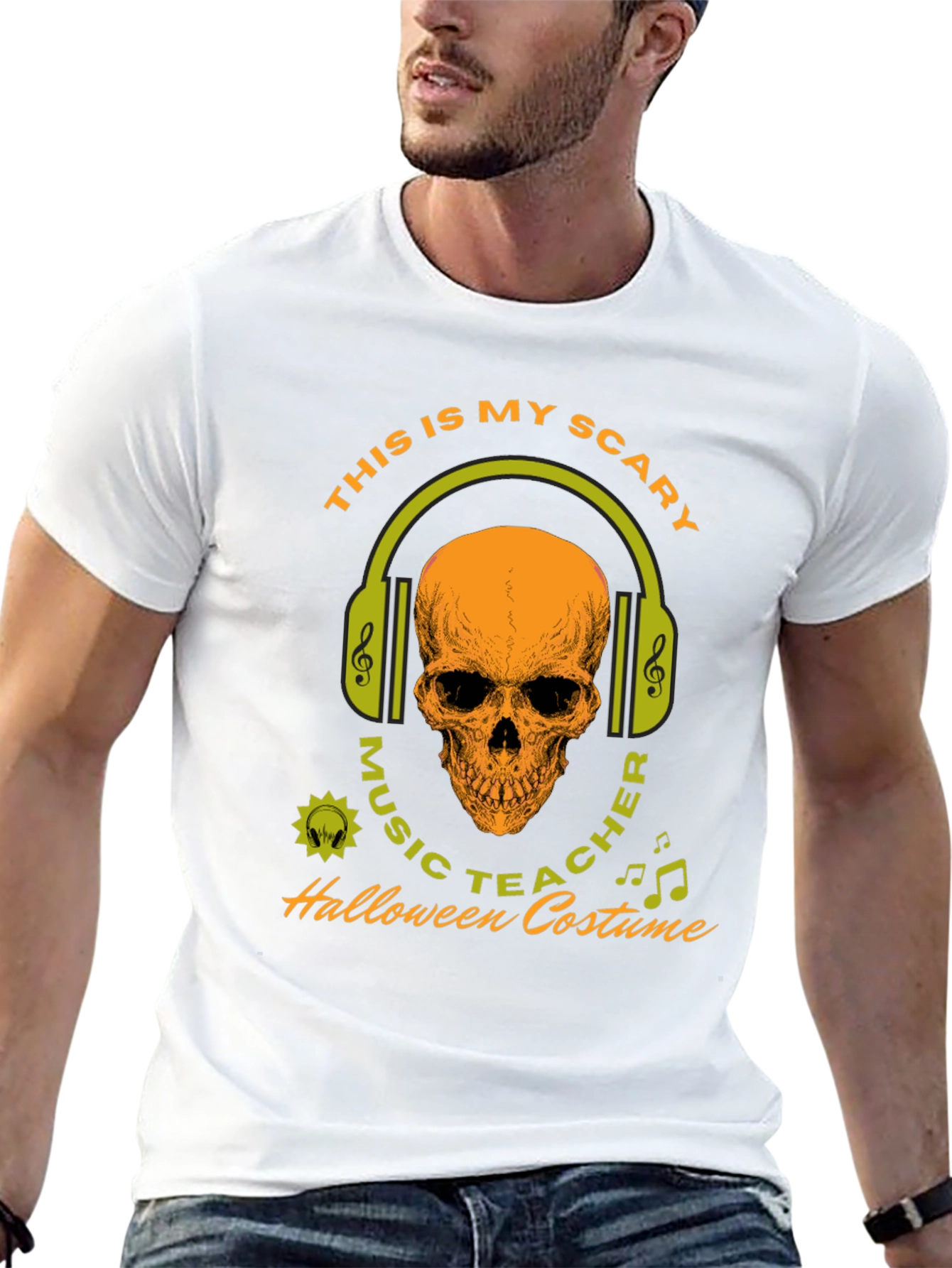 Scary Music Teacher Halloween Costume T-Shirt