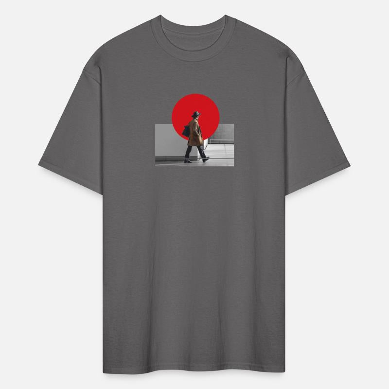 The Wanderer Tee - Modern Minimalist Traveler Grap