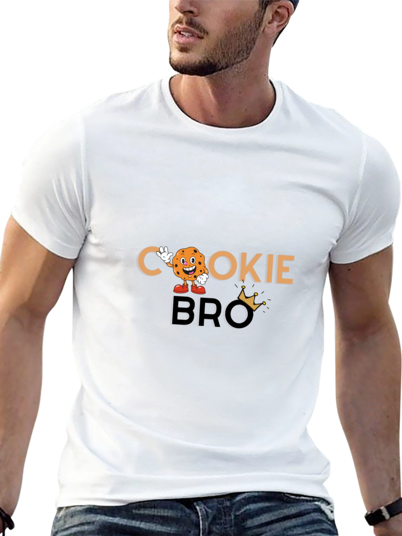 Cookie Bro Black Graphic T-Shirt