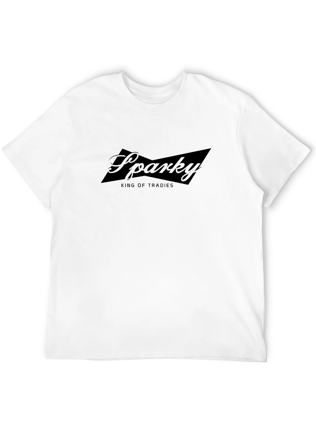 Sparky King of Tradies Black T-Shirt