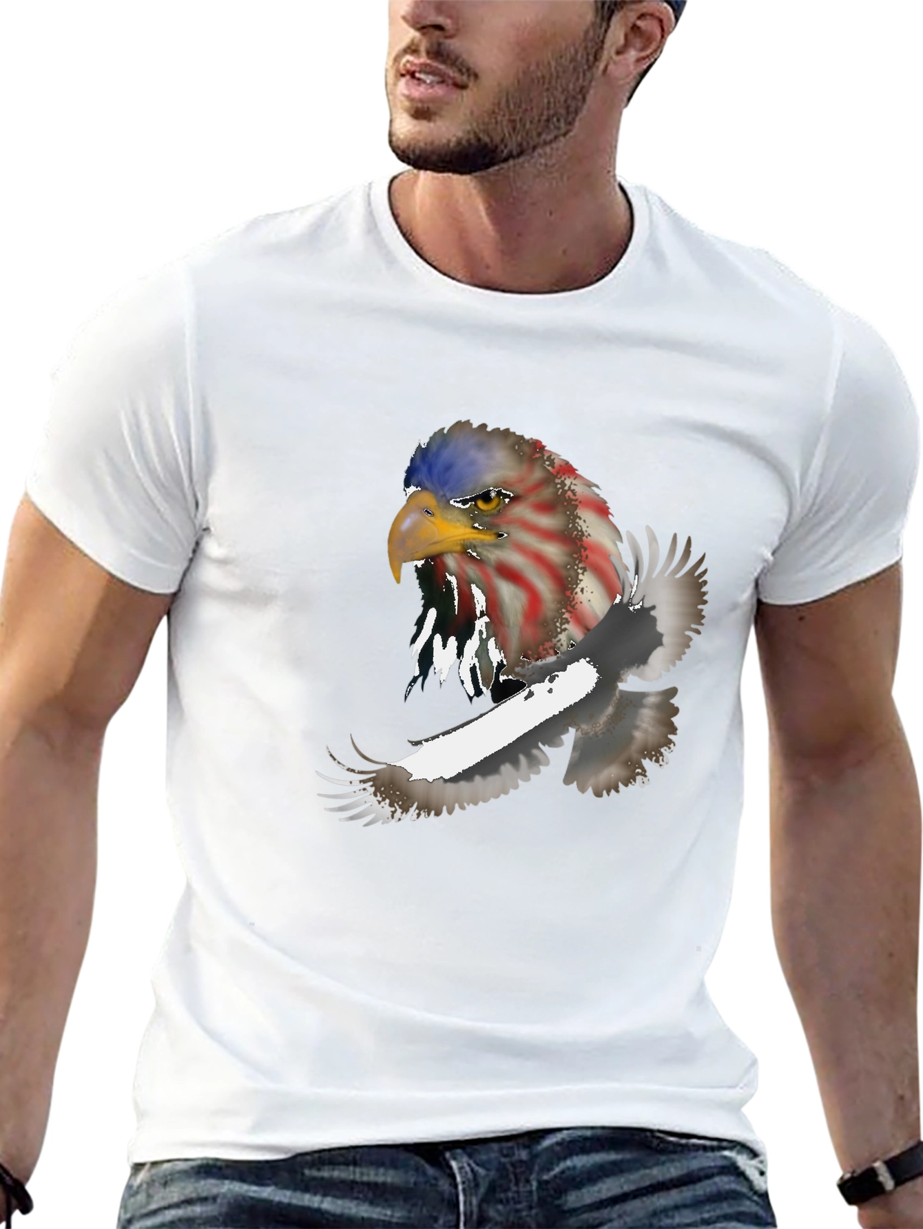 American Eagle Graphic Black T-Shirt