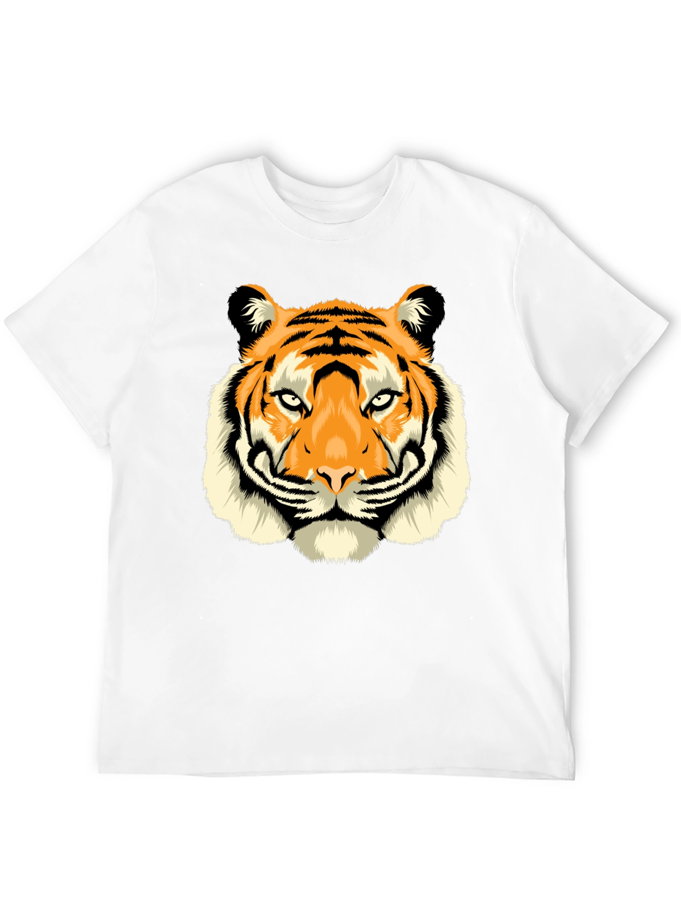 Bold Tiger Graphic Black T-Shirt