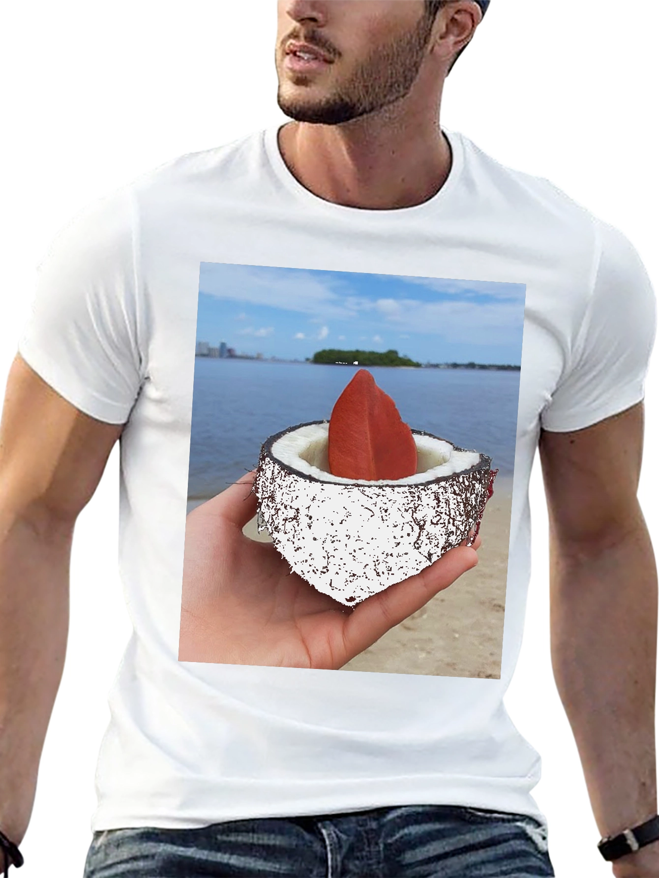 Coconut Beach T-Shirt - Tropical Style