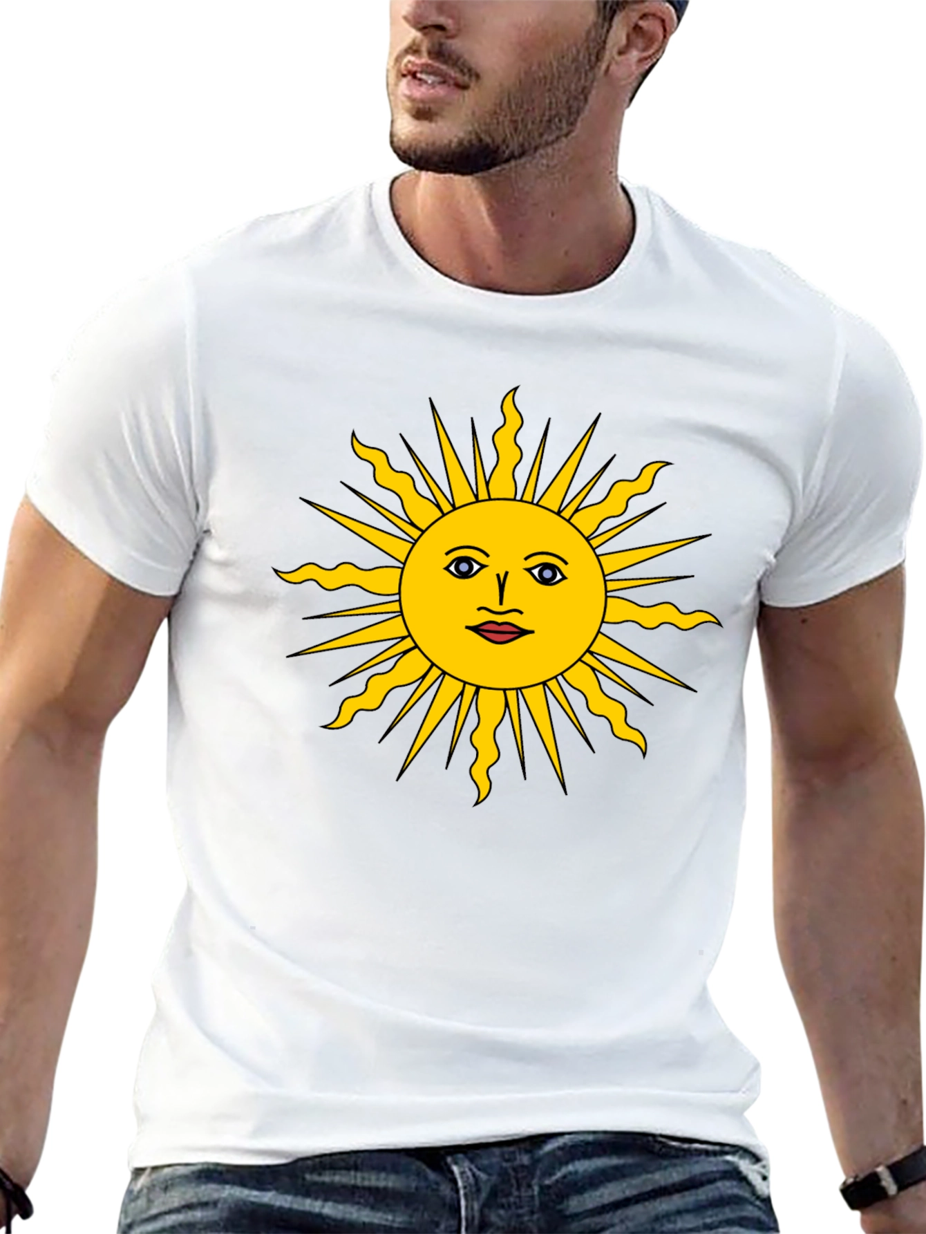 Sun Graphic Black Tee