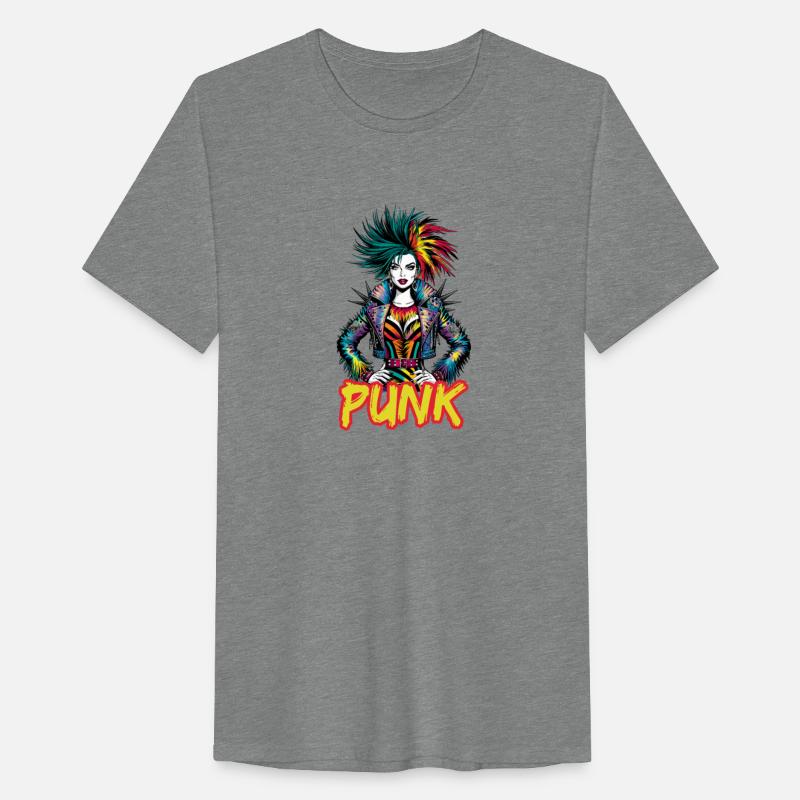 Vibrant Graphic Punk Art Style Punk Girl for a