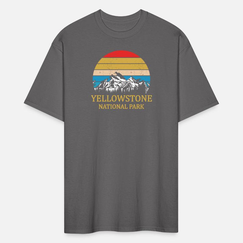 Vintage Retro Yellowstone National Park