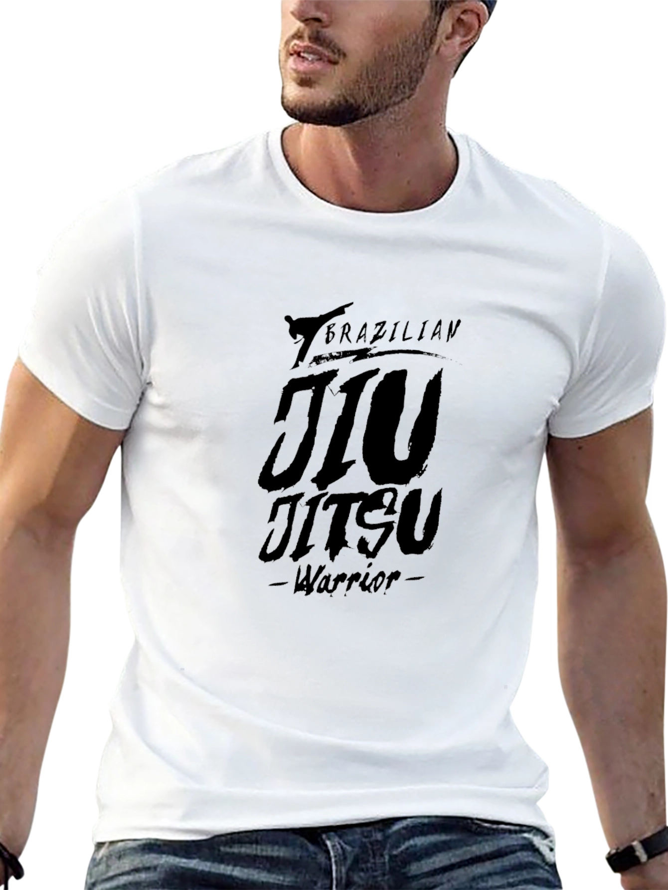 Brazilian Jiu Jitsu Warrior Graphic T-Shirt